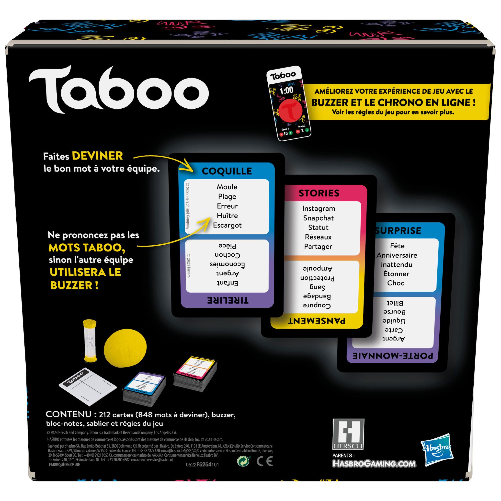 Voir la diapositive 7 : HASBRO Jeu Taboo