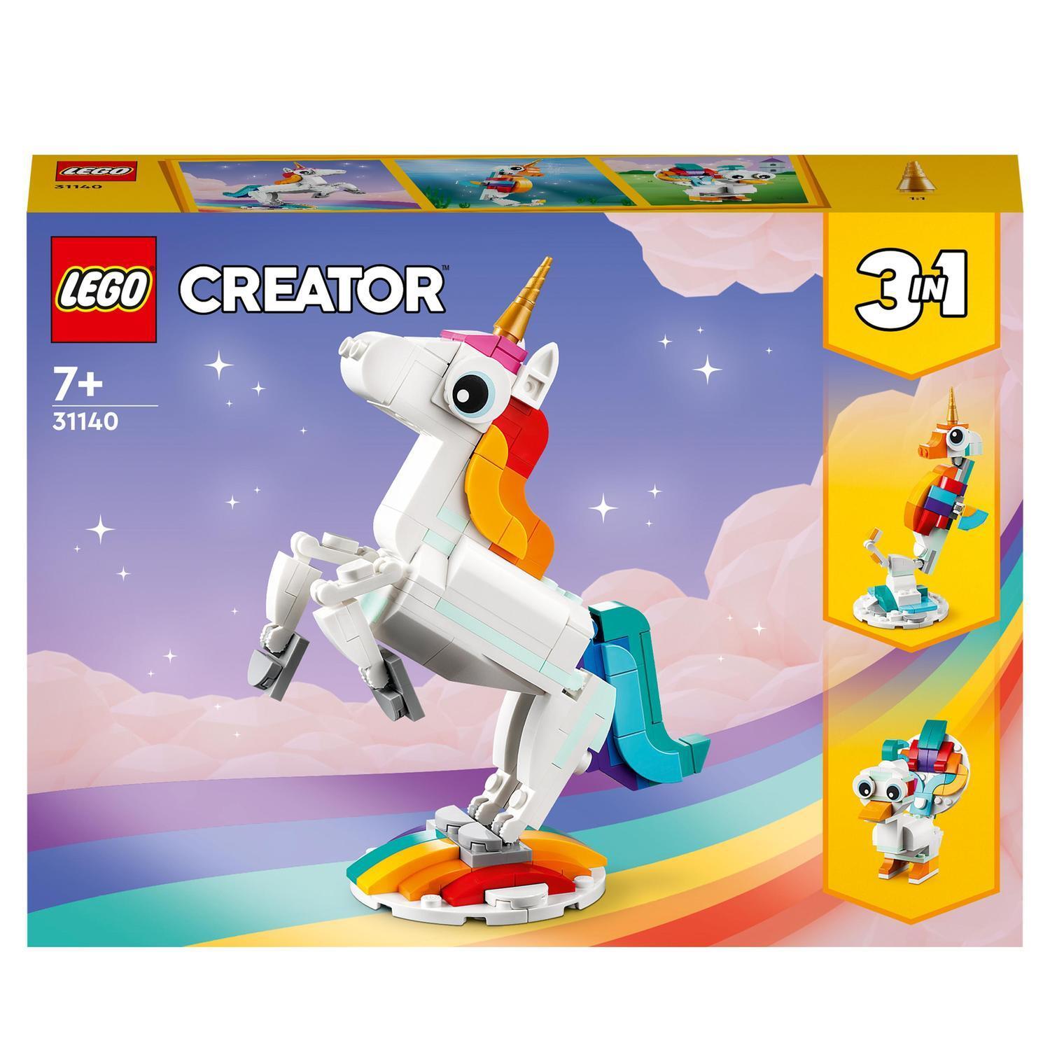 LEGO Creator 31140 - La Licorne Magique - Jouet Fille ou Garçon dès 7 ans - Figurine