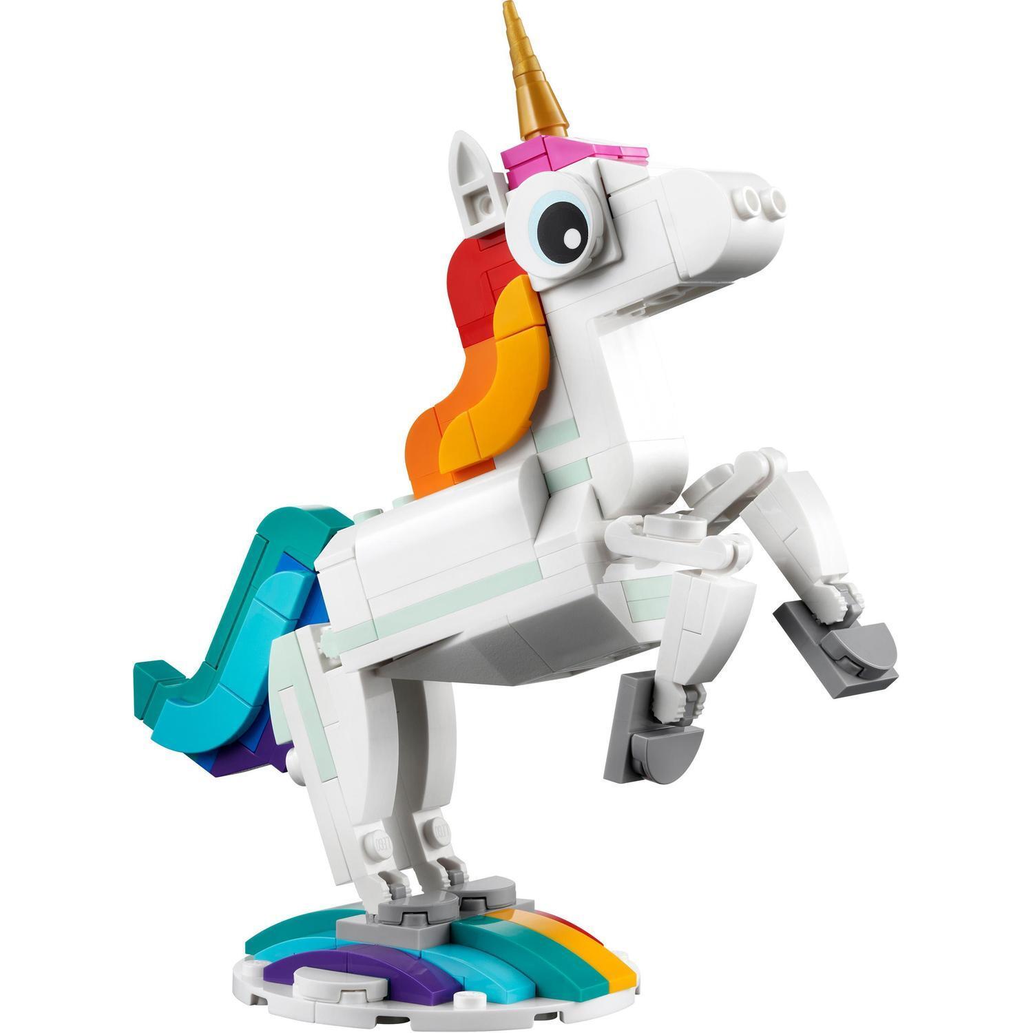 Voir la diapositive 2 : LEGO Creator 31140 - La Licorne Magique - Jouet Fille ou Garçon dès 7 ans - Figurine