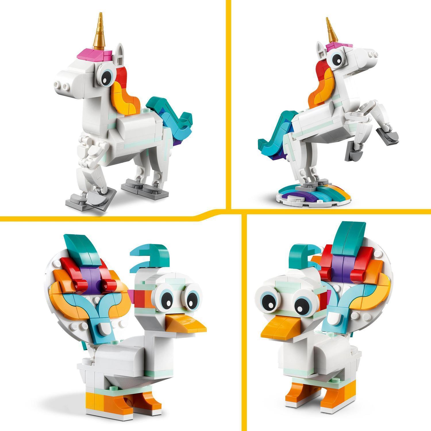 Voir la diapositive 4 : LEGO Creator 31140 - La Licorne Magique - Jouet Fille ou Garçon dès 7 ans - Figurine