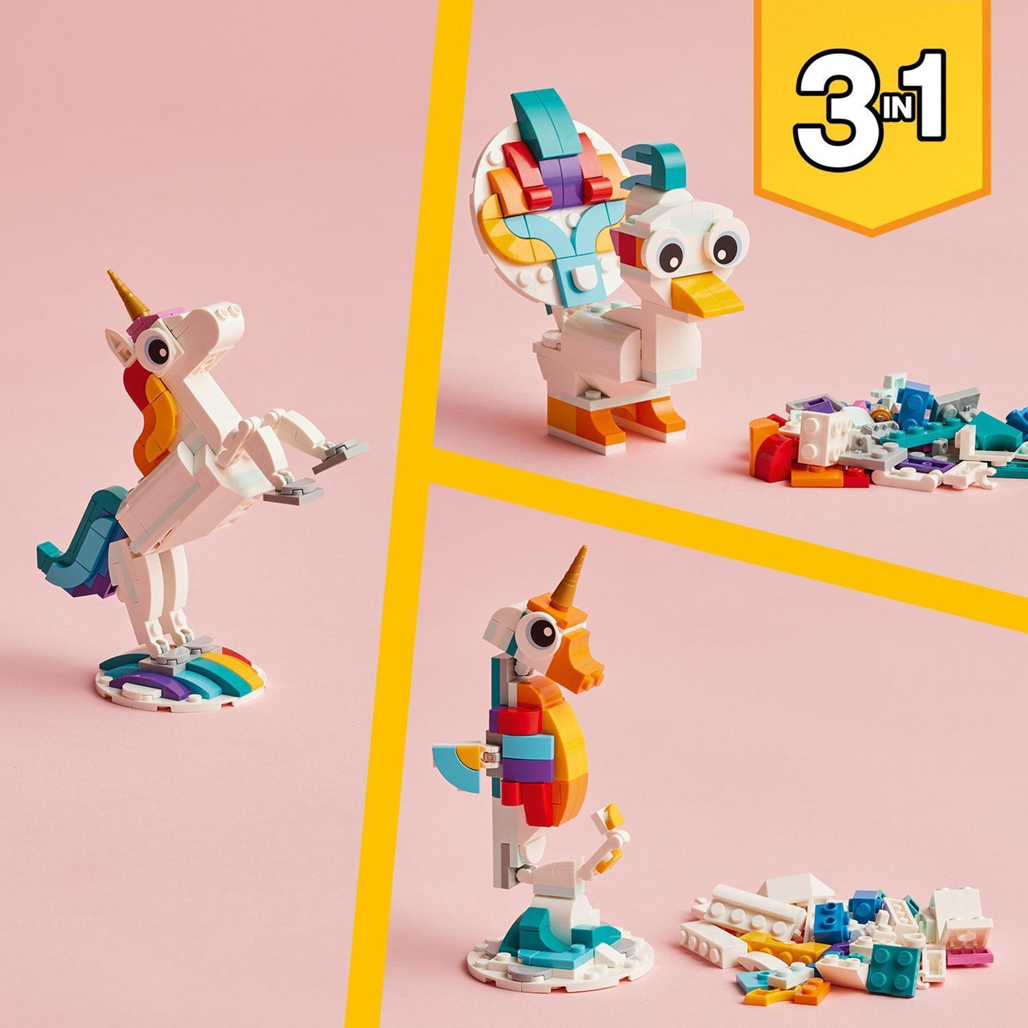 Voir la diapositive 6 : LEGO Creator 31140 - La Licorne Magique - Jouet Fille ou Garçon dès 7 ans - Figurine