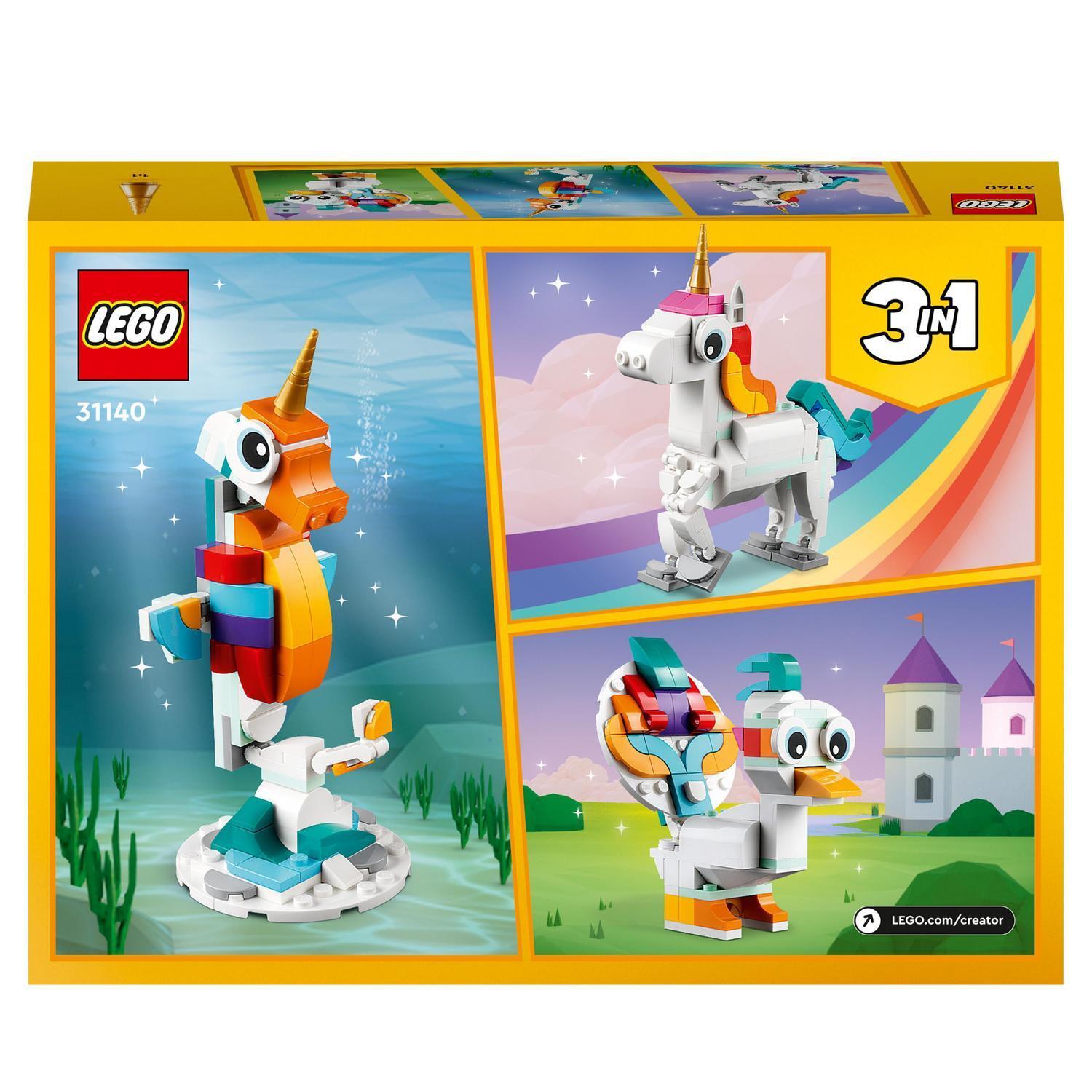 Voir la diapositive 8 : LEGO Creator 31140 - La Licorne Magique - Jouet Fille ou Garçon dès 7 ans - Figurine