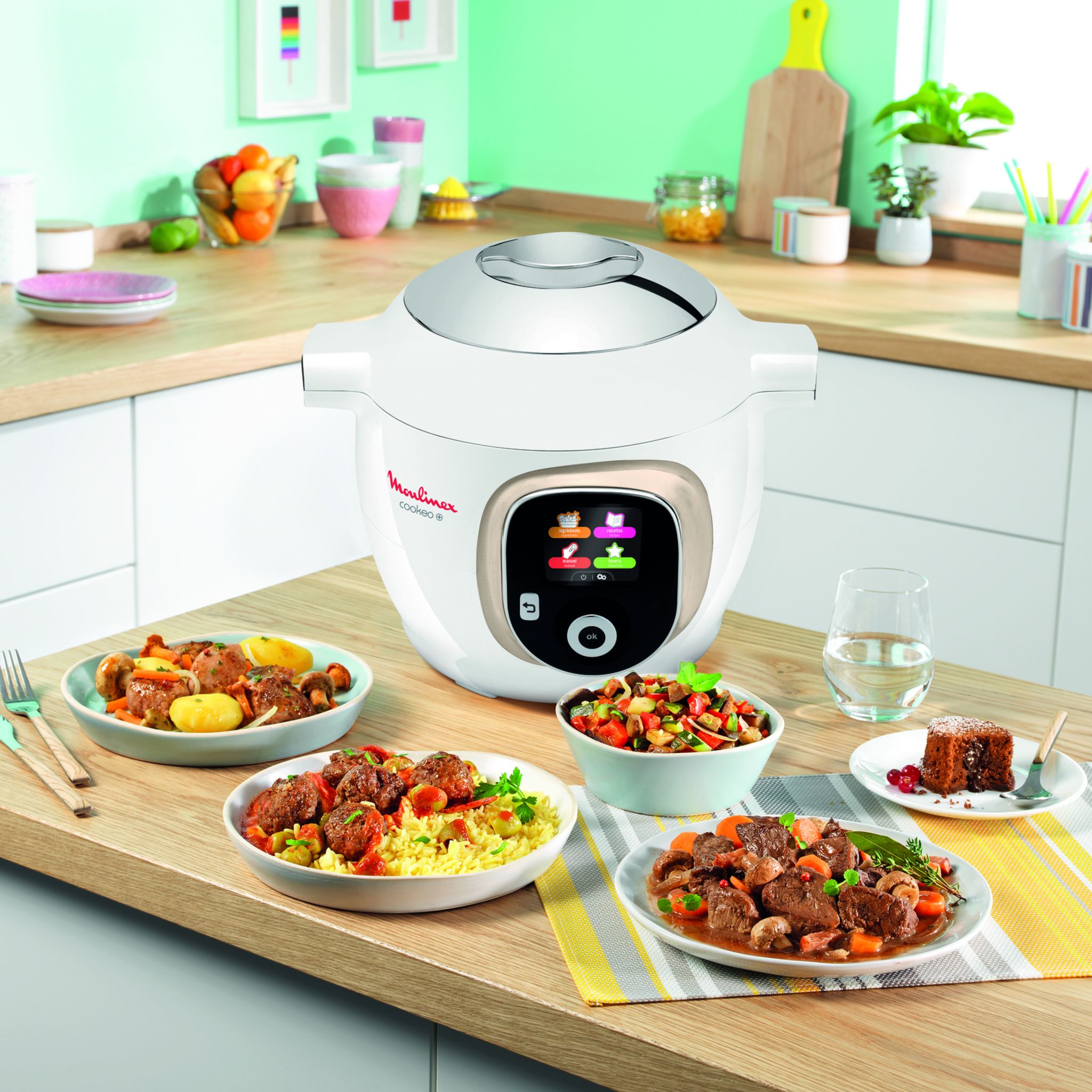 Voir la diapositive 2 : MOULINEX Multicuiseur intelligent COOKEO YY5167FB - Blanc