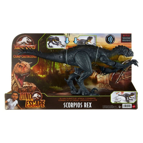 Jurassic World Dino Escape – Ceratosaurus Attaque Sonore – Figurine Articulée Avec Rugissement – Dès 4 Ans, Compatible Appli