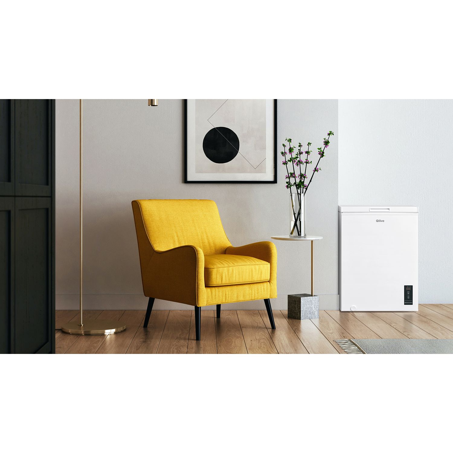 Voir la diapositive 3 : QILIVE Congélateur coffre Q.6830, 99 L, Froid statique, E