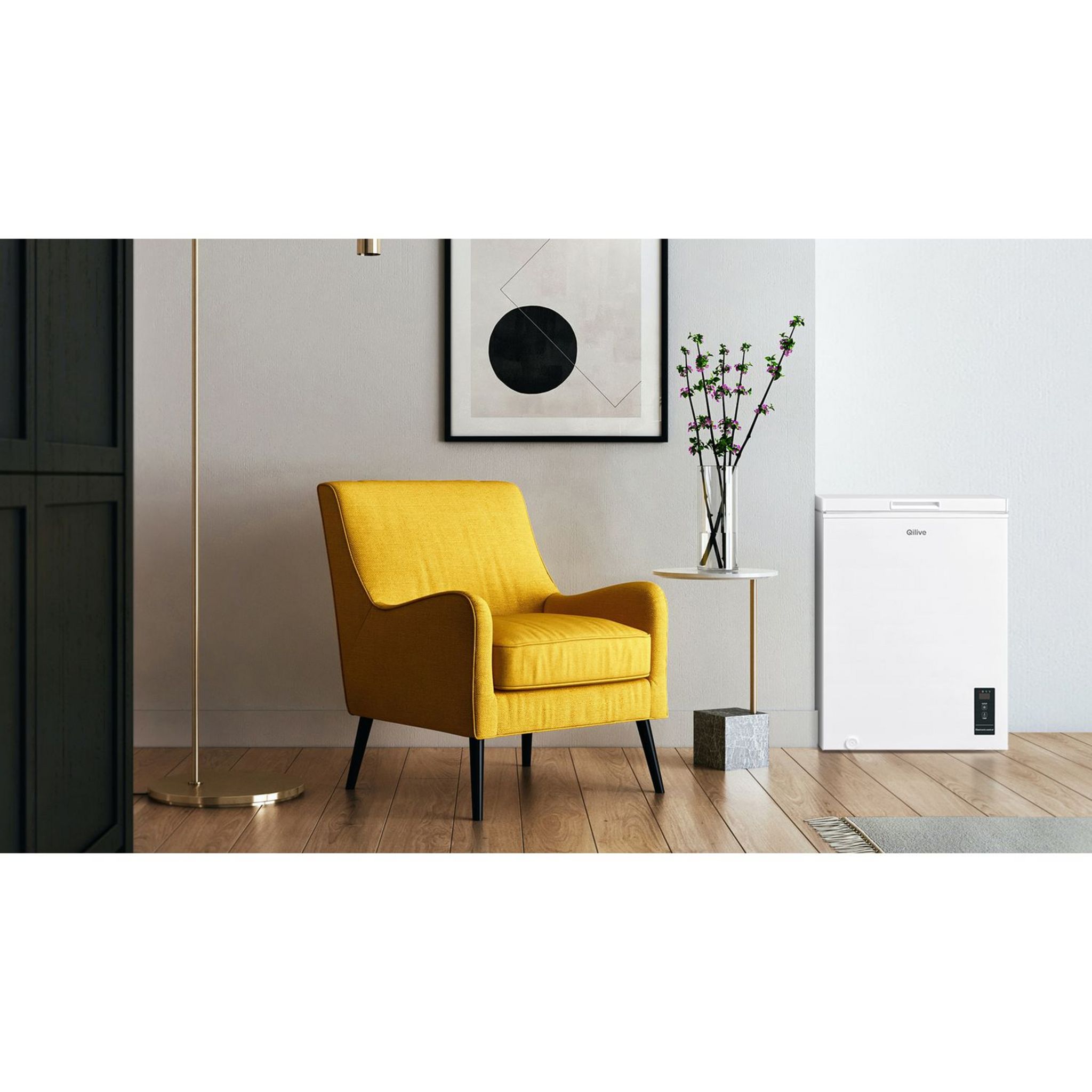 Voir la diapositive 3 : QILIVE Congélateur coffre Q.6830, 99 L, Froid statique, E