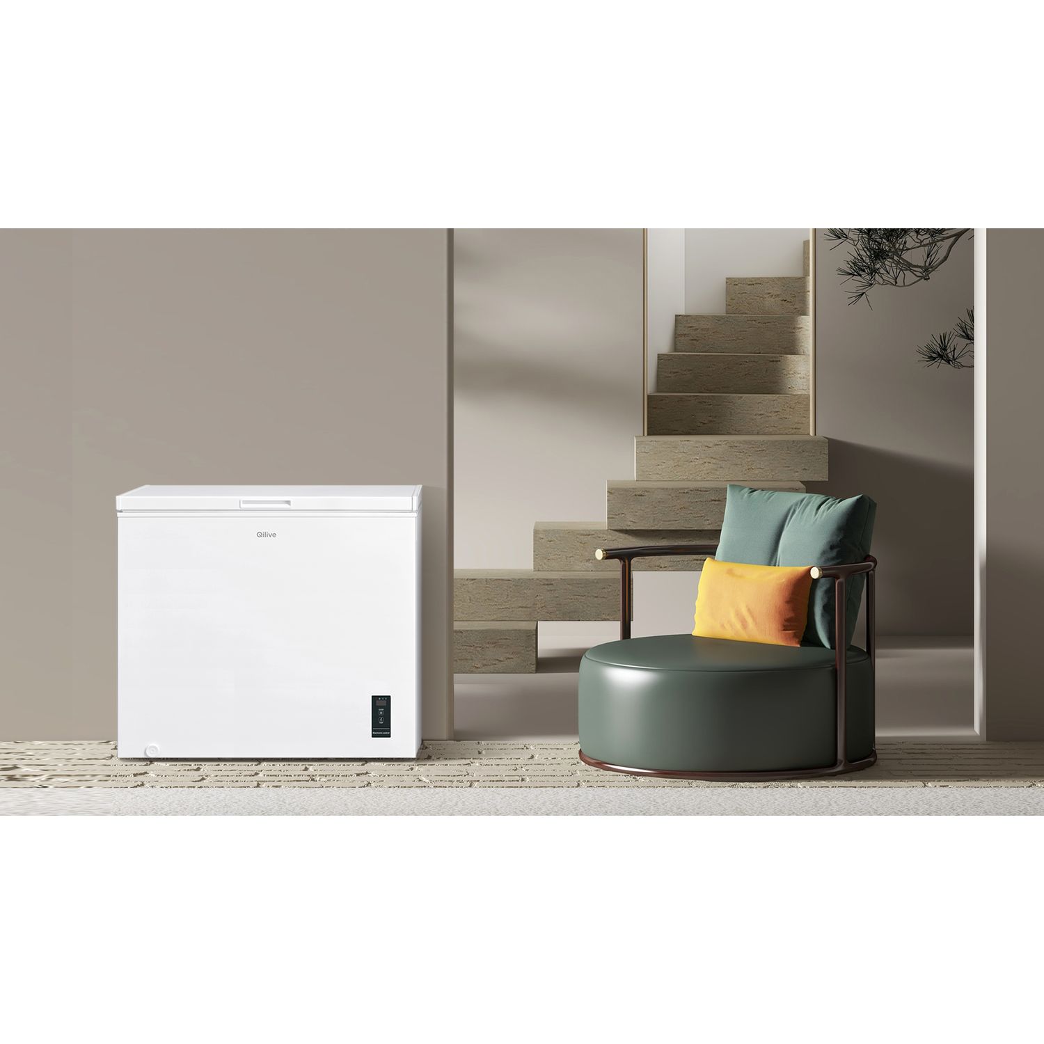Voir la diapositive 3 : QILIVE Congélateur coffre Q.6837, 198 L, Froid statique, E