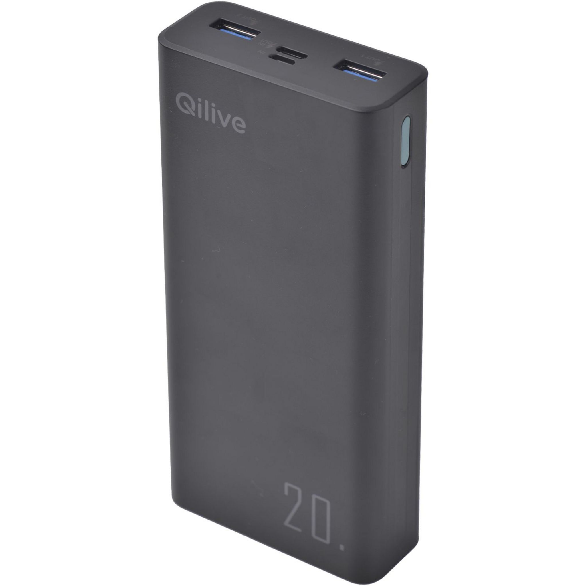 Voir la diapositive 3 : QILIVE Batterie de secours 20 000mAh - Noir