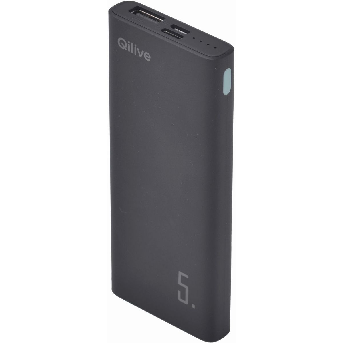 QILIVE Batterie de secours 5000mAh - Noir