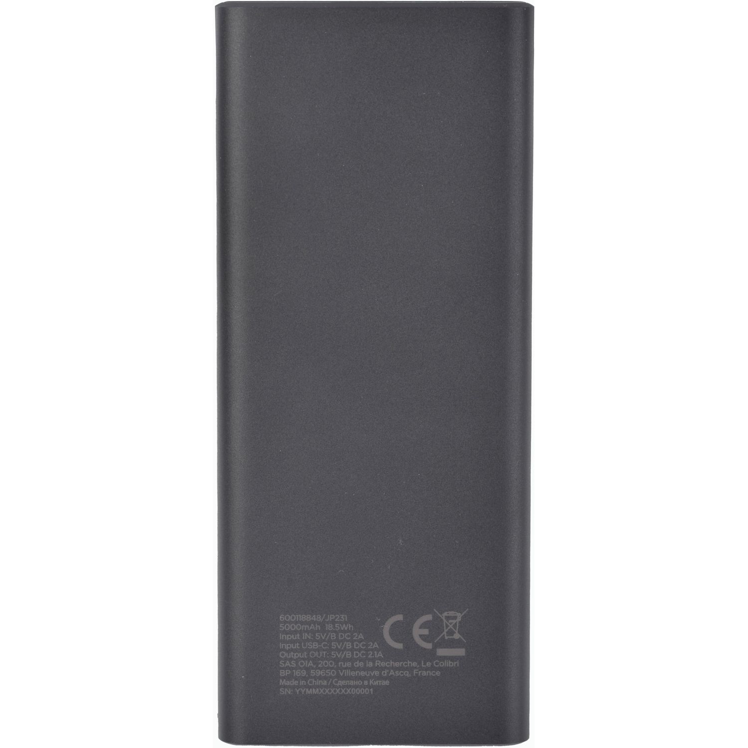 Voir la diapositive 3 : QILIVE Batterie de secours 5000mAh - Noir