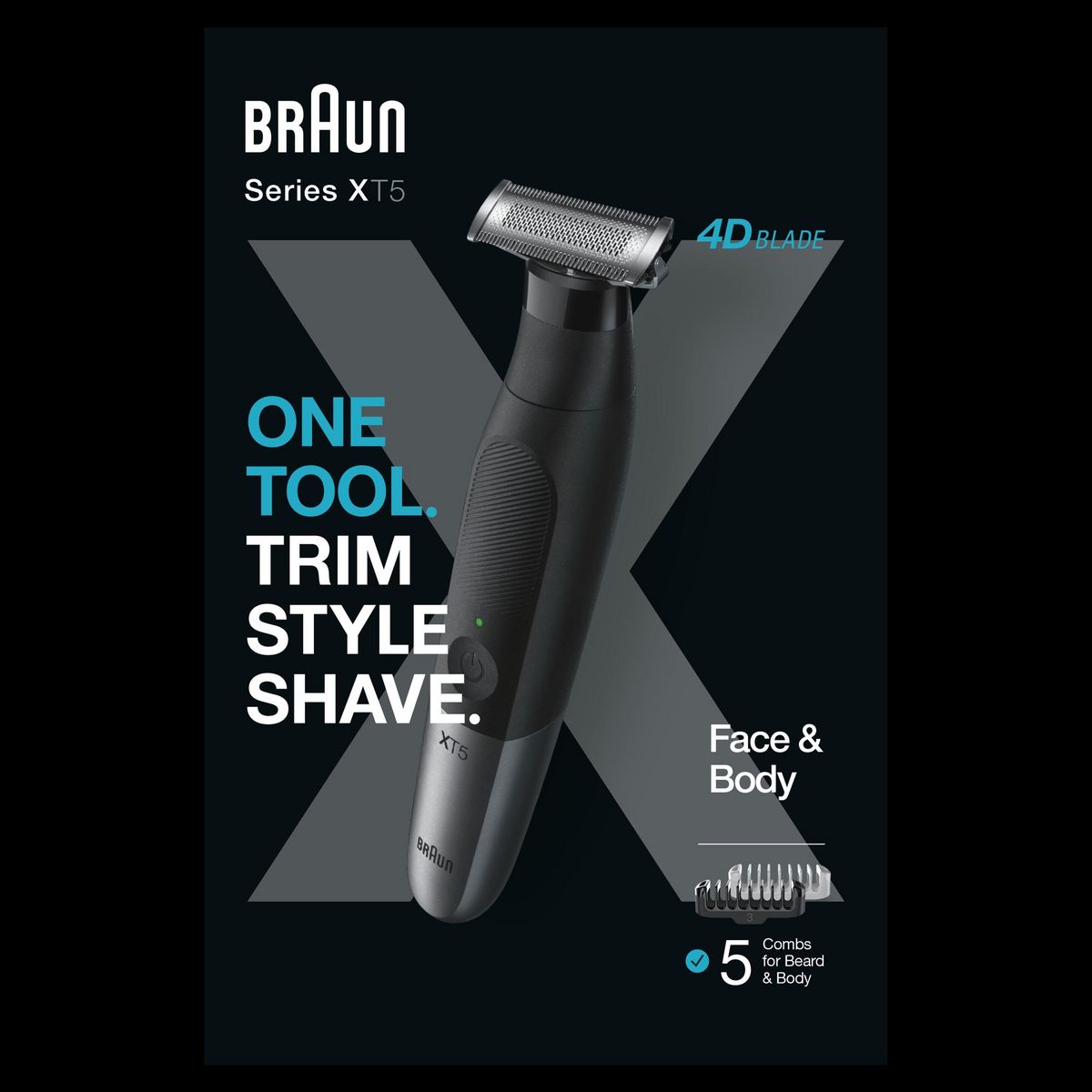 BRAUN Tondeuse multiusage XT5100 - Noir