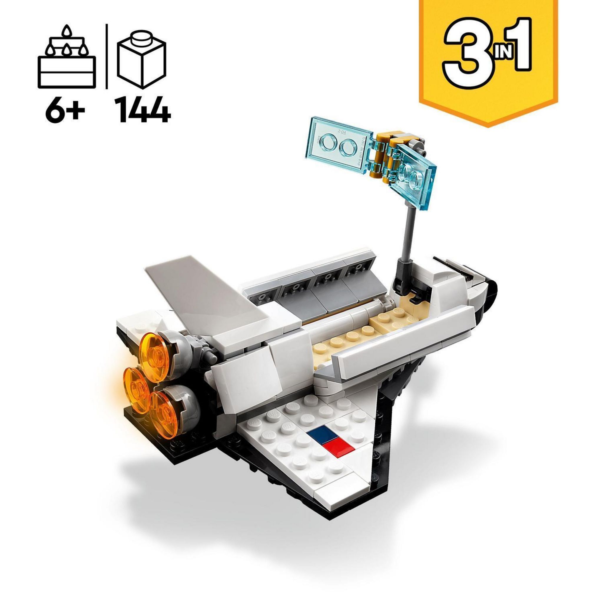 Voir la diapositive 3 : LEGO Creator 31134 - La Navette Spatiale