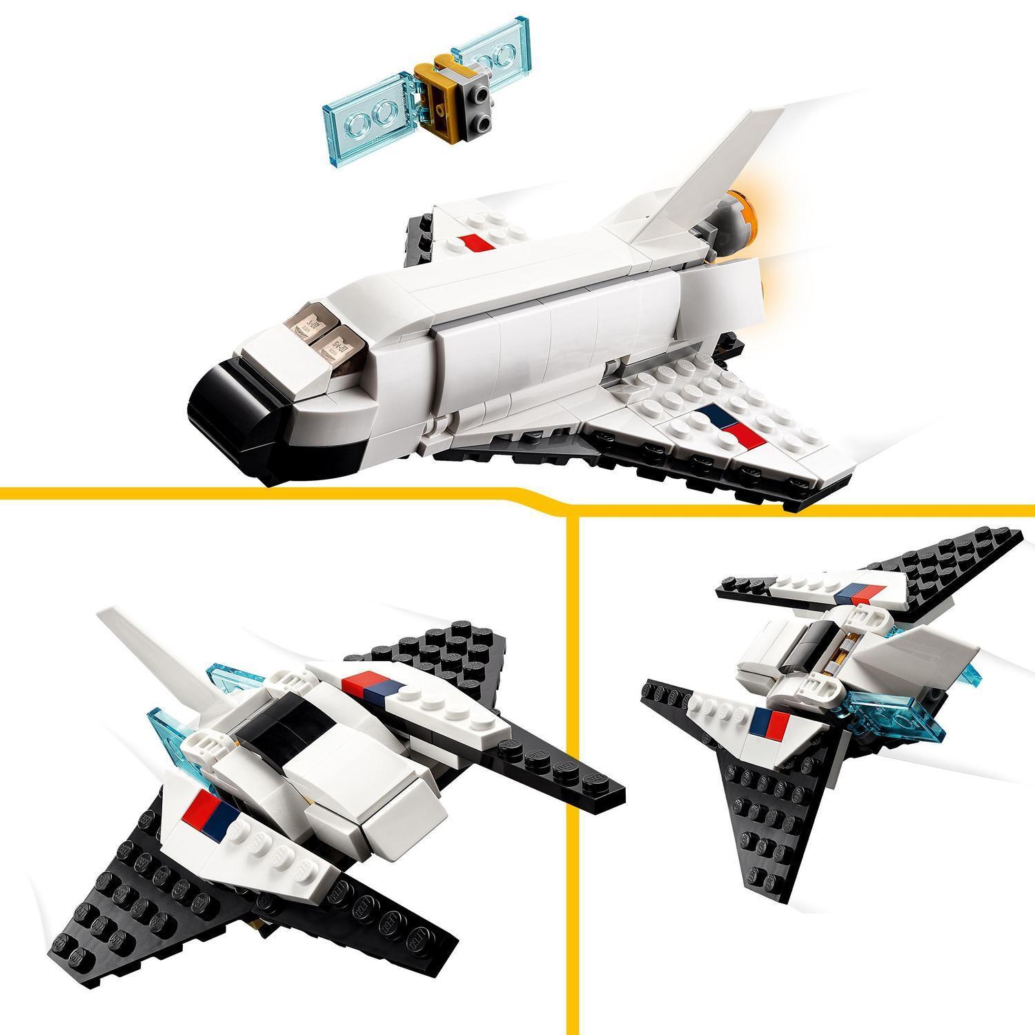 Voir la diapositive 4 : LEGO Creator 3-en-1 31134 La Navette Spatiale, Jouet Figurine Astronaute avec Vaisseau, Enfants 6 Ans