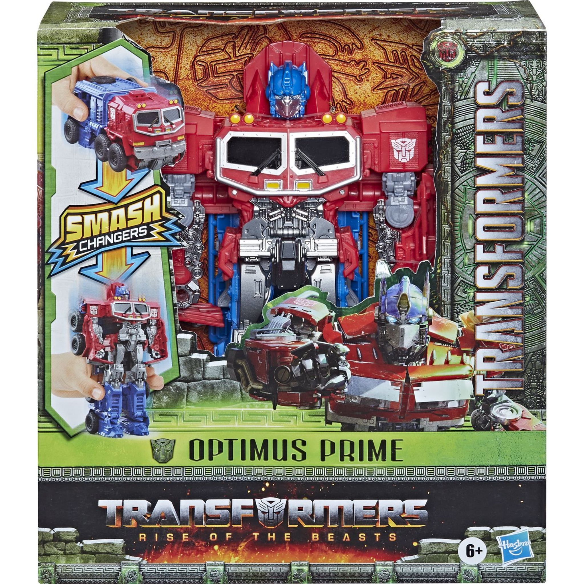 Voir la diapositive 1 : HASBRO Figurine Transformers : Rise of the Beasts Smash Changers Optimus Prime
