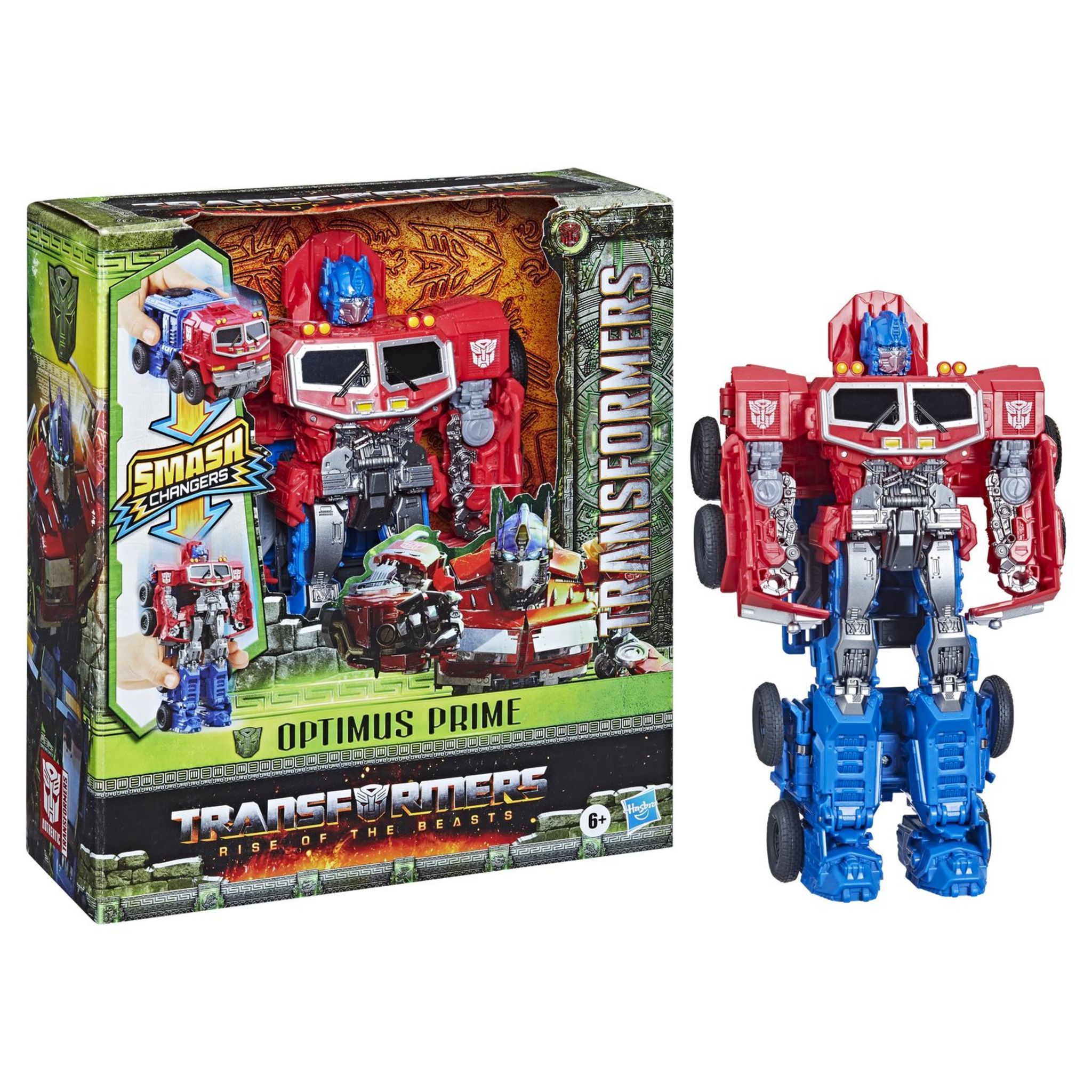 Voir la diapositive 5 : HASBRO Figurine Transformers : Rise of the Beasts Smash Changers Optimus Prime