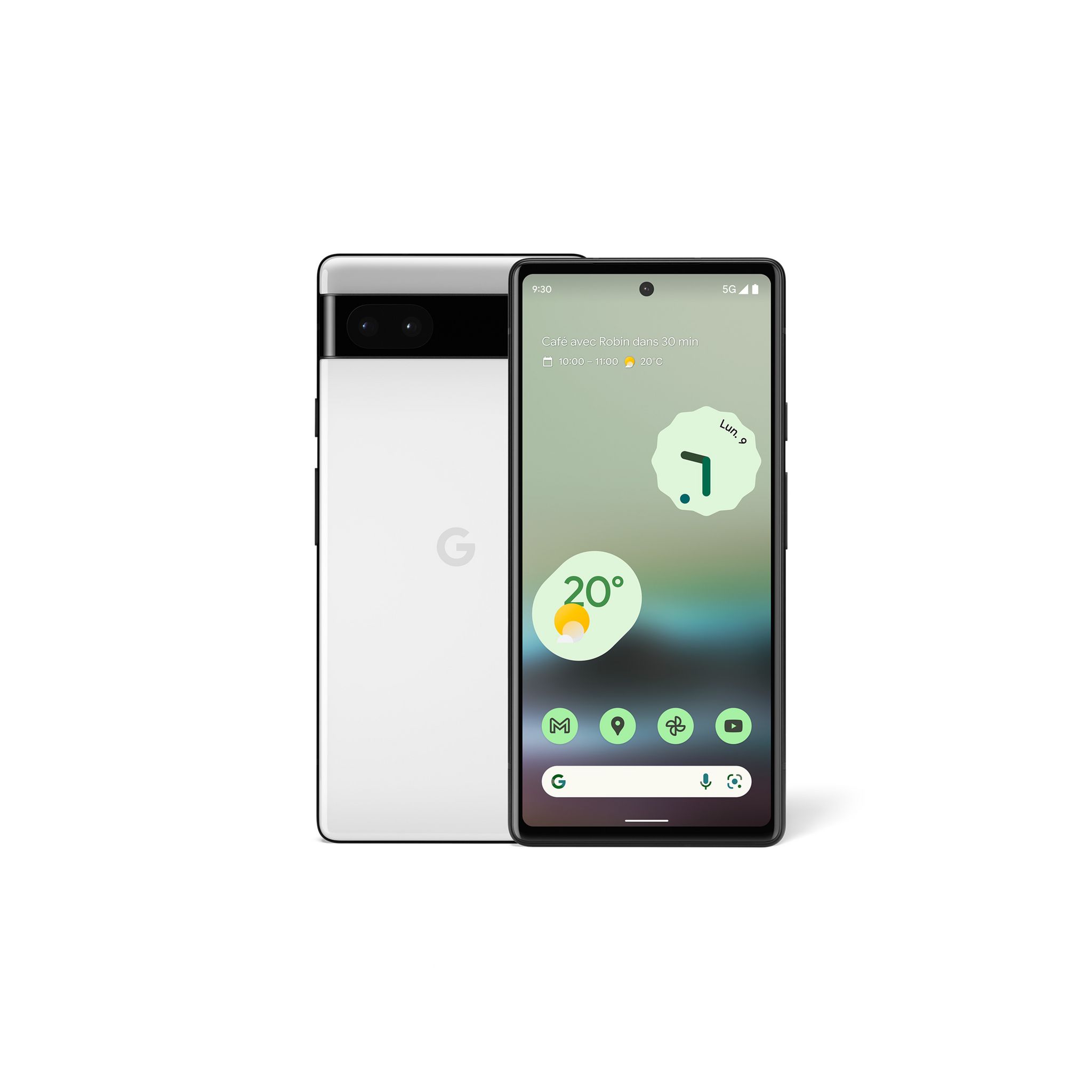 Voir la diapositive 1 : GOOGLE Pixel 6A 128Go - Blanc