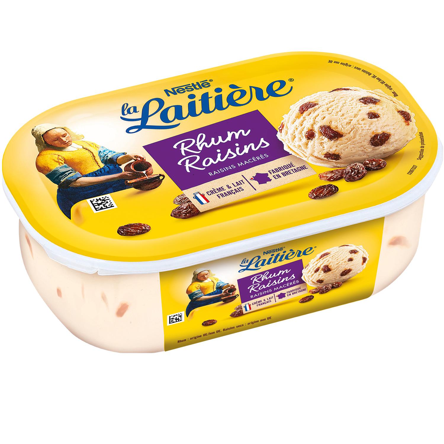 LA LAITIERE Bac rhum raisin 490 g