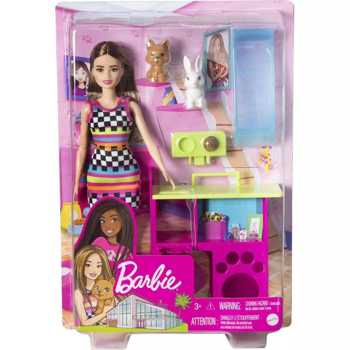 MATTEL Poupée Barbie et animaux pas cher 