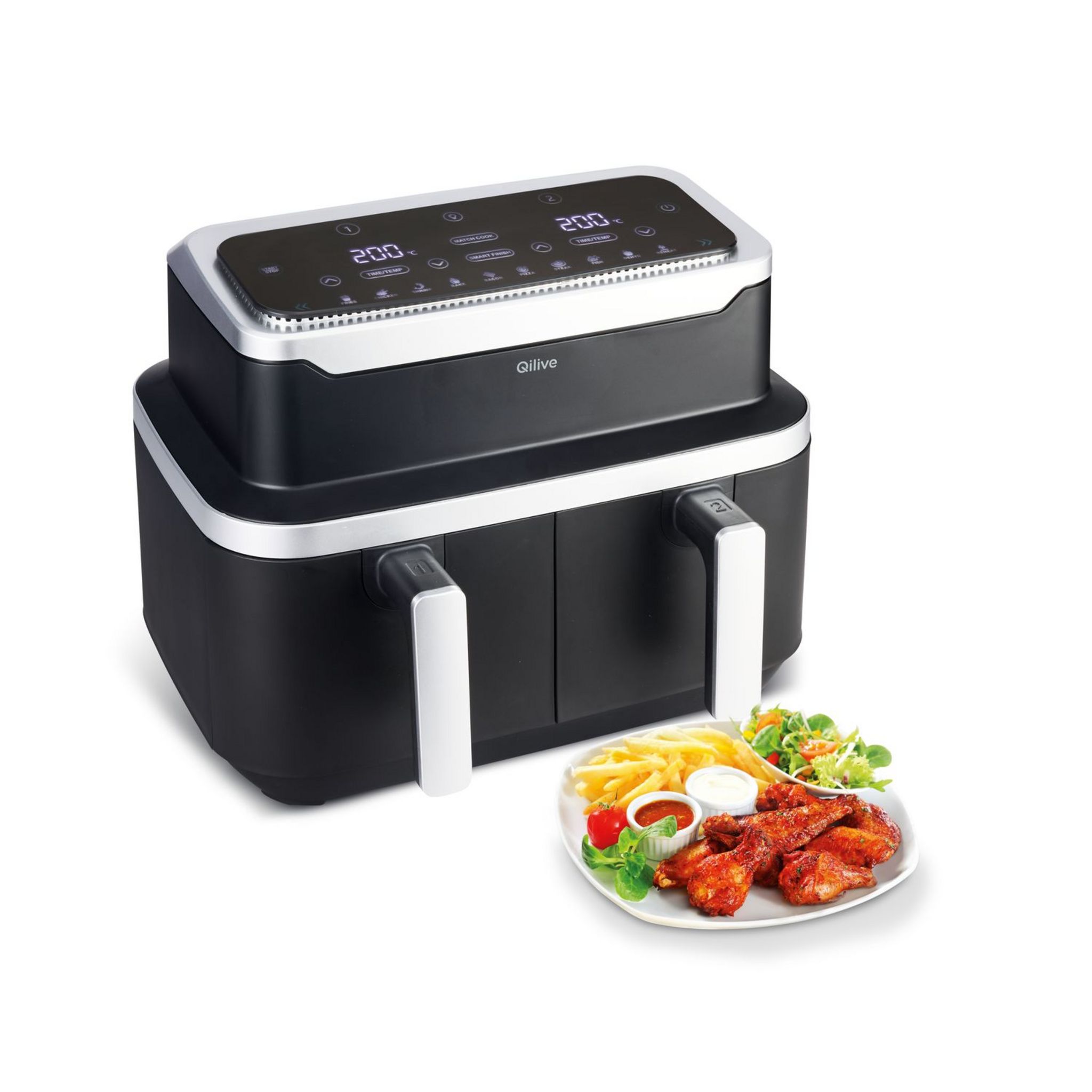 QILIVE Friteuse sans huile à air chaud Q.5921 Noir pas cher Auchan.fr