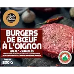 GOUTS & COULEURS Steak haché de boeuf halal à l'oignon burger 10 pièces 800g