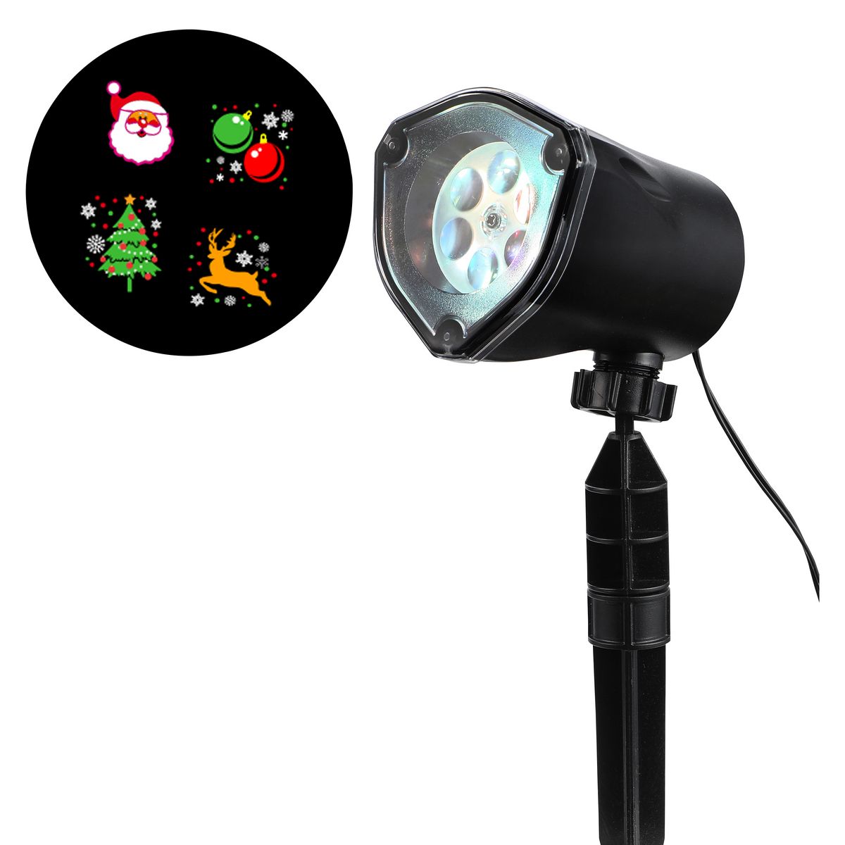 ACTUEL Projecteur LED 4 motifs Noël