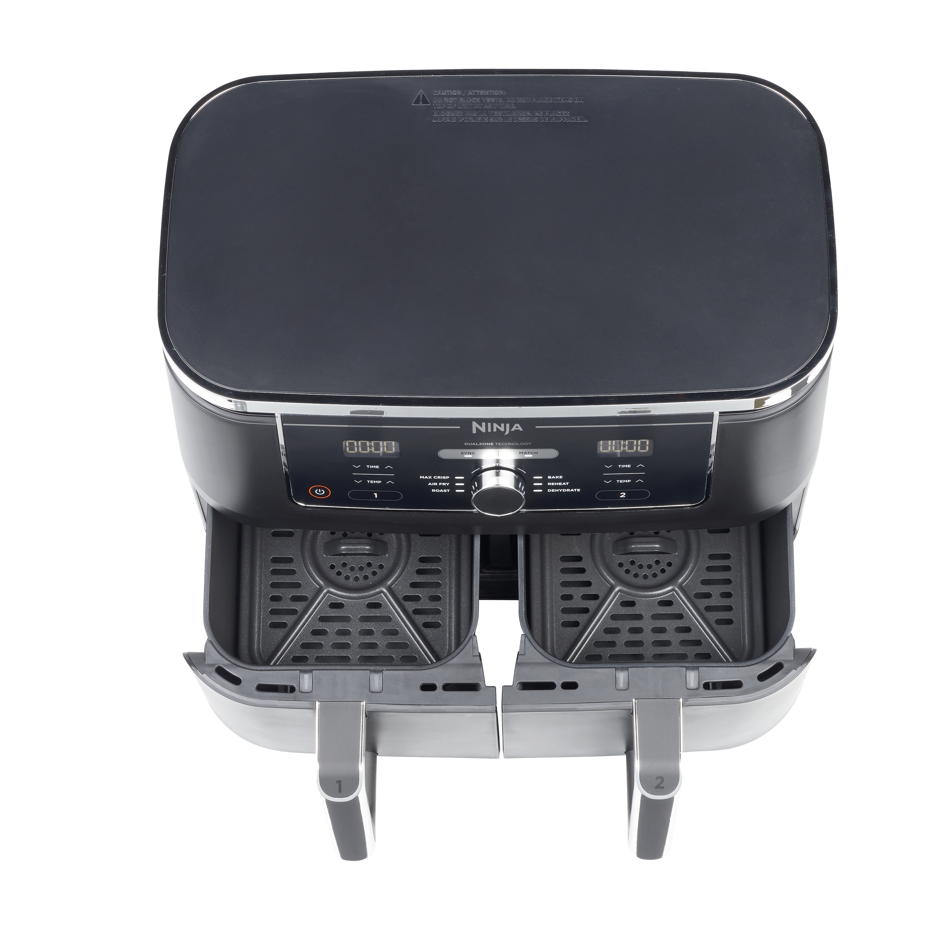 Voir la diapositive 3 : NINJA Friteuse électrique sans huile à air chaud AF400EU - Noir