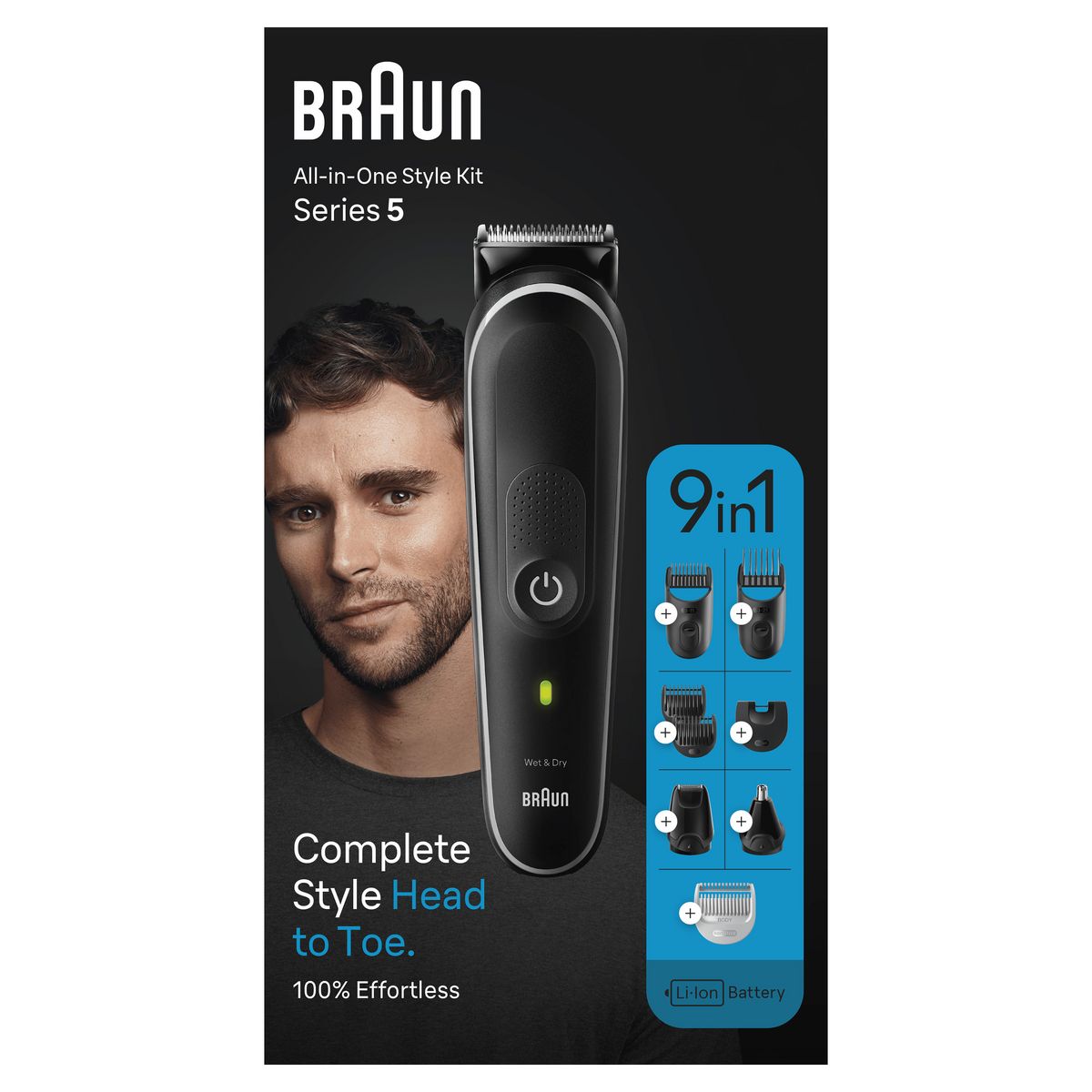 BRAUN Tondeuse 9 en 1 MGK5410 - Noir