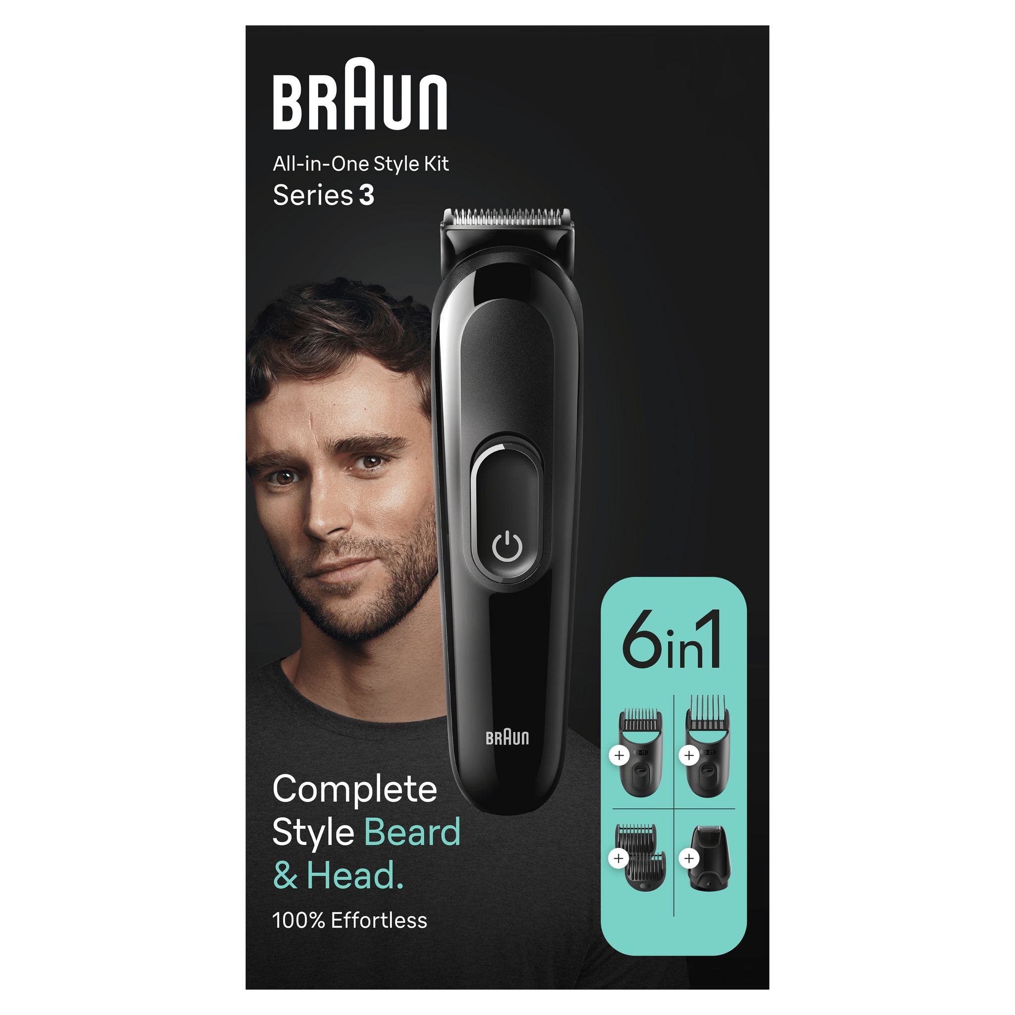 Voir la diapositive 2 : BRAUN Tondeuse 6 en 1 MGK3410 - Noir