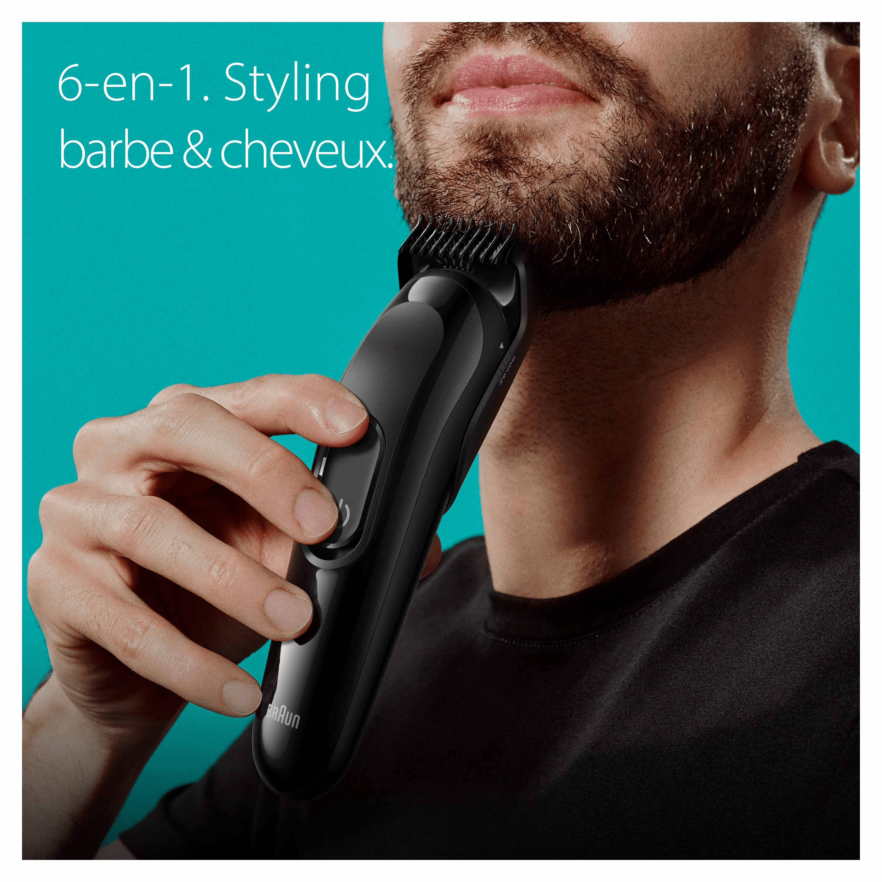 Voir la diapositive 3 : BRAUN Tondeuse 6 en 1 MGK3410 - Noir