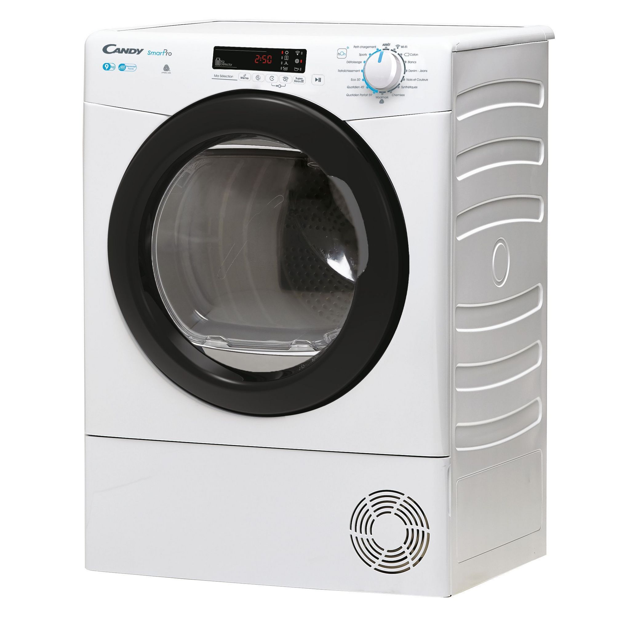 Voir la diapositive 3 : CANDY Sèche linge hublot à condensation CSOEC9DBG-47, 9 kg, B