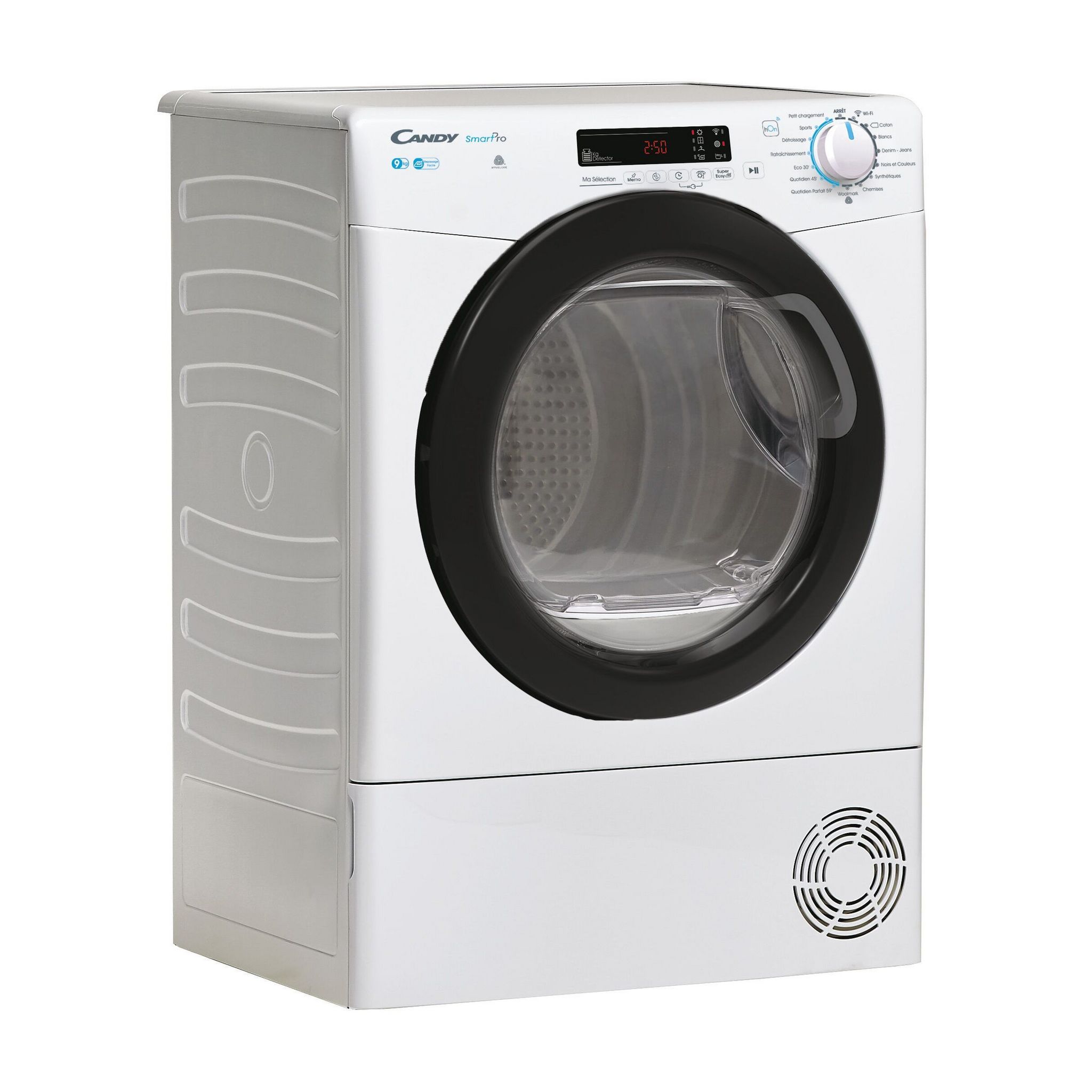 Voir la diapositive 4 : CANDY Sèche linge hublot à condensation CSOEC9DBG-47, 9 kg, B
