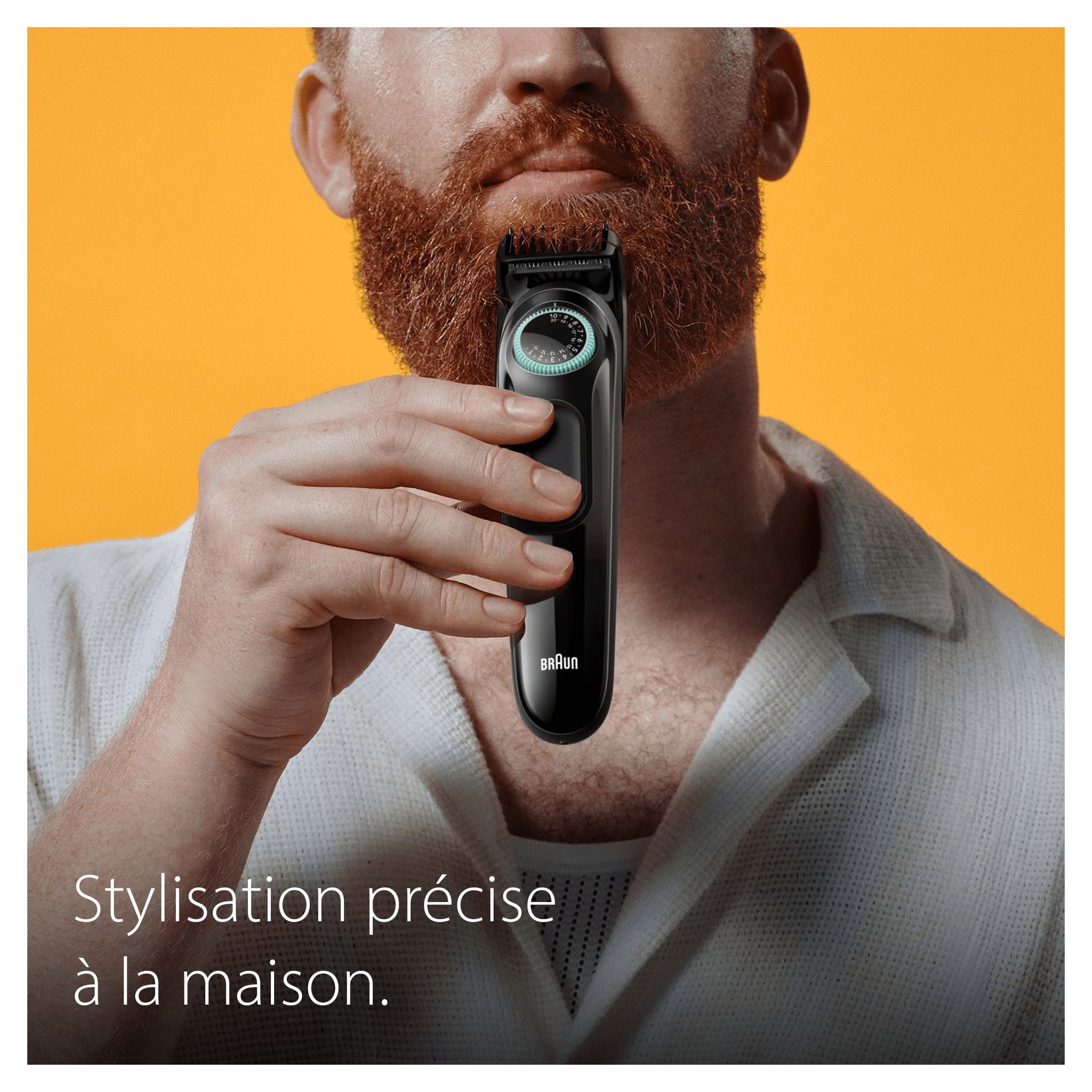 Voir la diapositive 2 : BRAUN Tondeuse barbe BT3411 - Gris