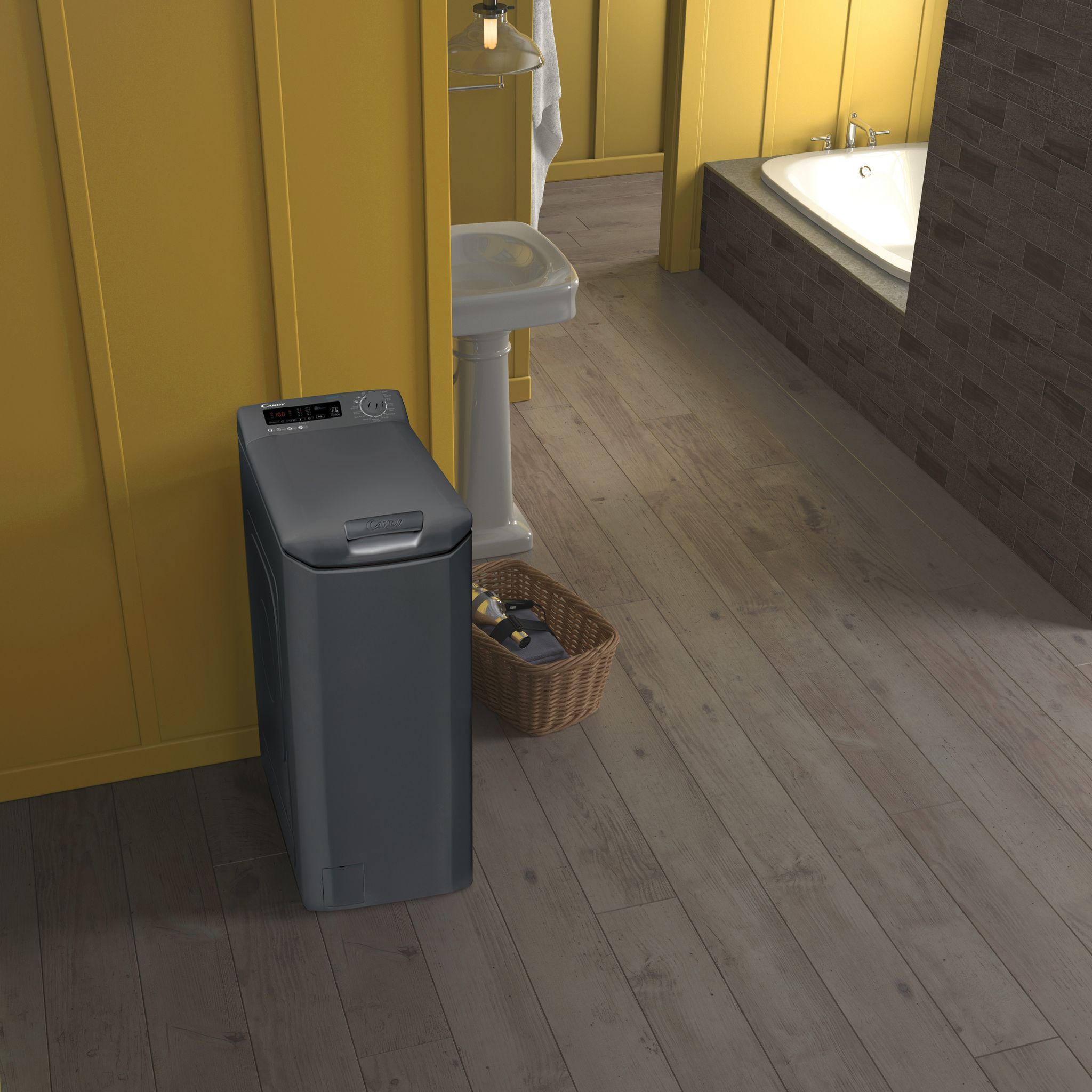 Voir la diapositive 2 : CANDY Lave linge top CSTG28TVRE/1-47, 8 kg, 1200 T/min