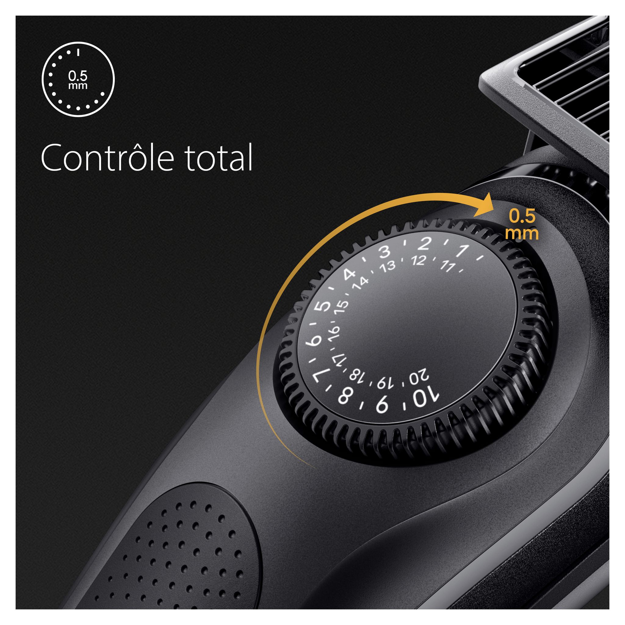 Voir la diapositive 7 : BRAUN Tondeuse barbe BT7440 - Noir