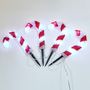 Voir la diapositive 1 : ACTUEL Candy Cane/Sucre d'orge Pliable Motif - 1,2 m