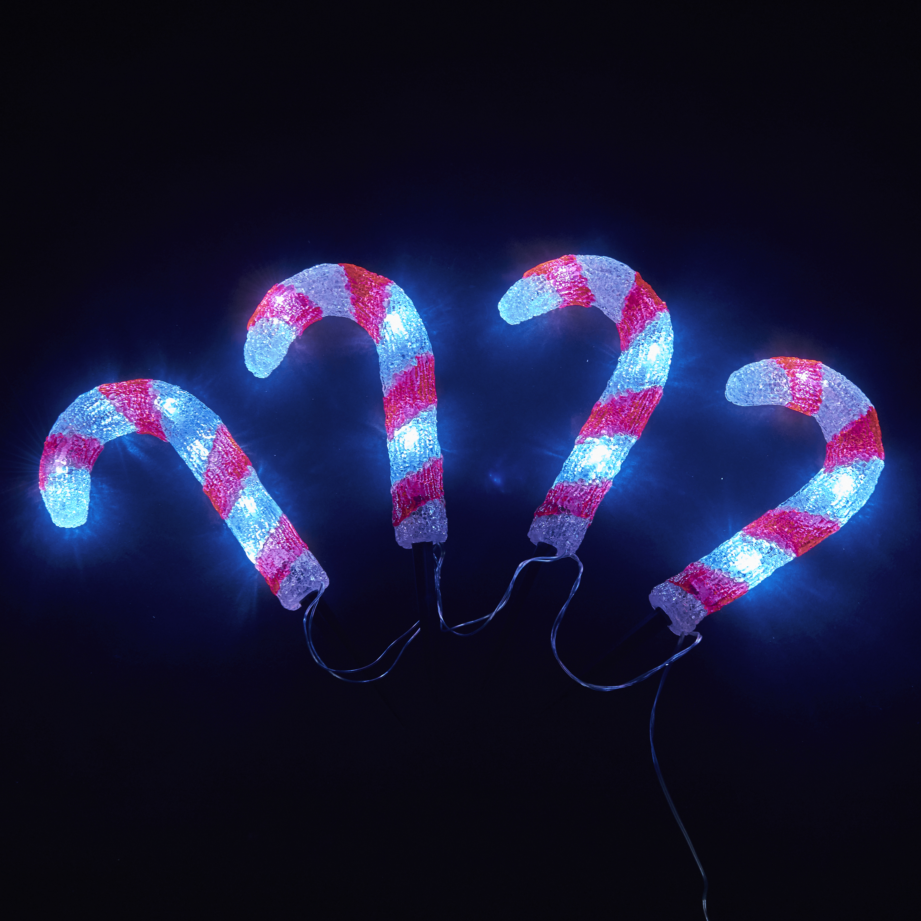 Voir la diapositive 2 : ACTUEL Candy Cane/Sucre d'orge Pliable Motif - 1,2 m