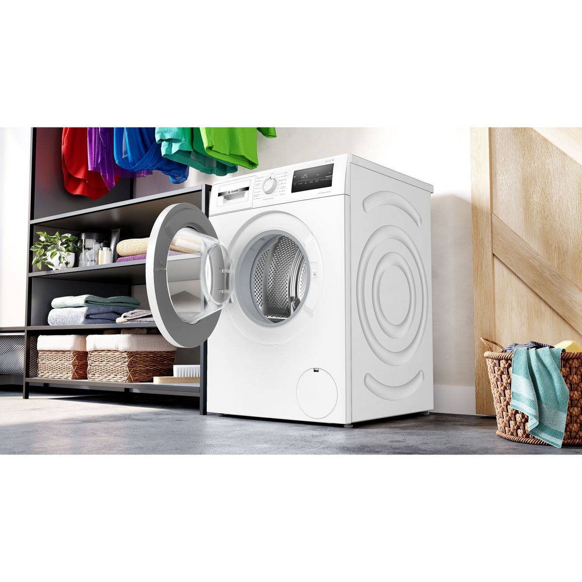 BOSCH Lave linge hublot à induction WAN28248FR, 8 kg, 1400 T/min, C