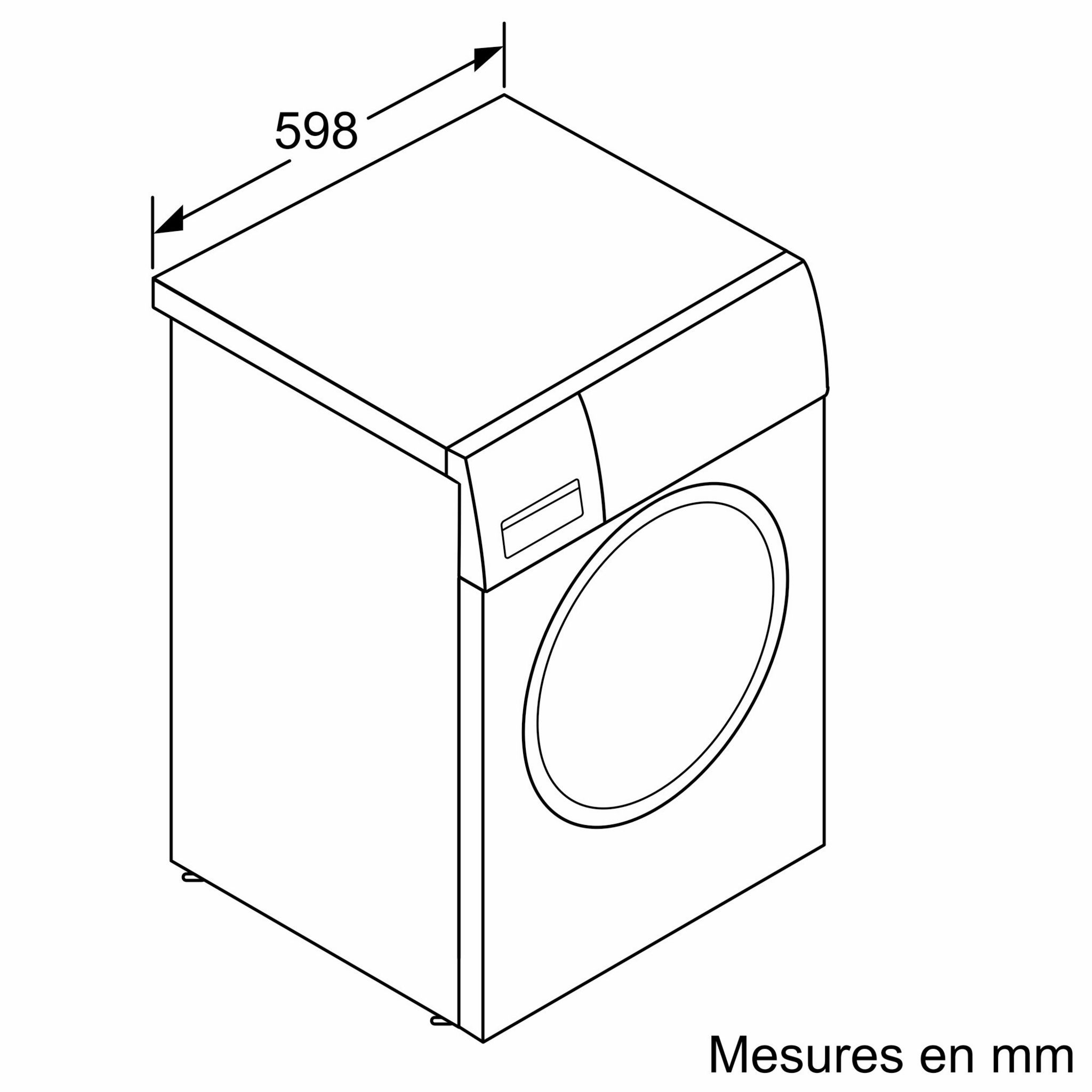 Voir la diapositive 7 : BOSCH Lave linge hublot à induction WAN28248FR, 8 kg, 1400 T/min, C