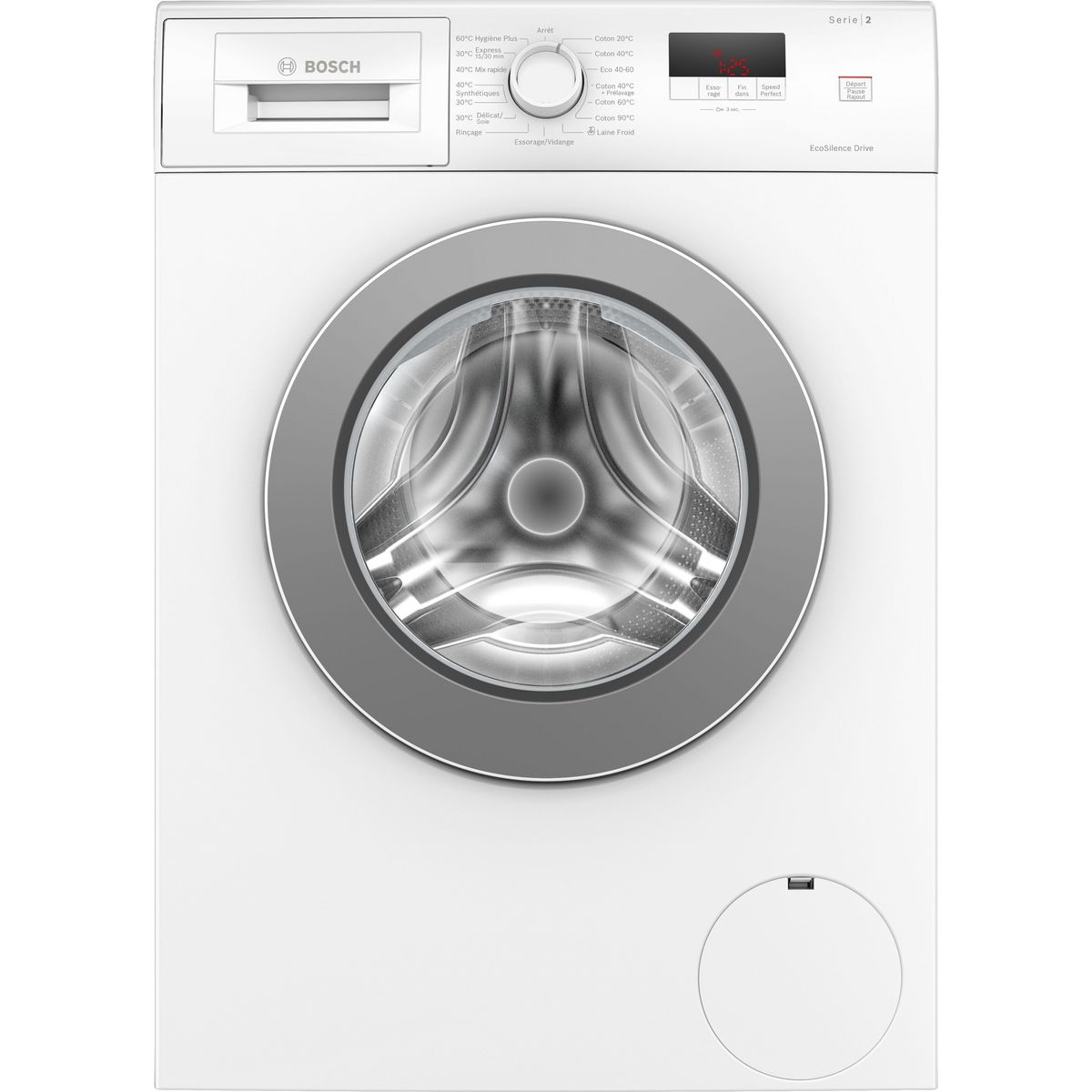 BOSCH Lave linge hublot à induction WAJ24037FR, 7 kg, 1200 T/min, B