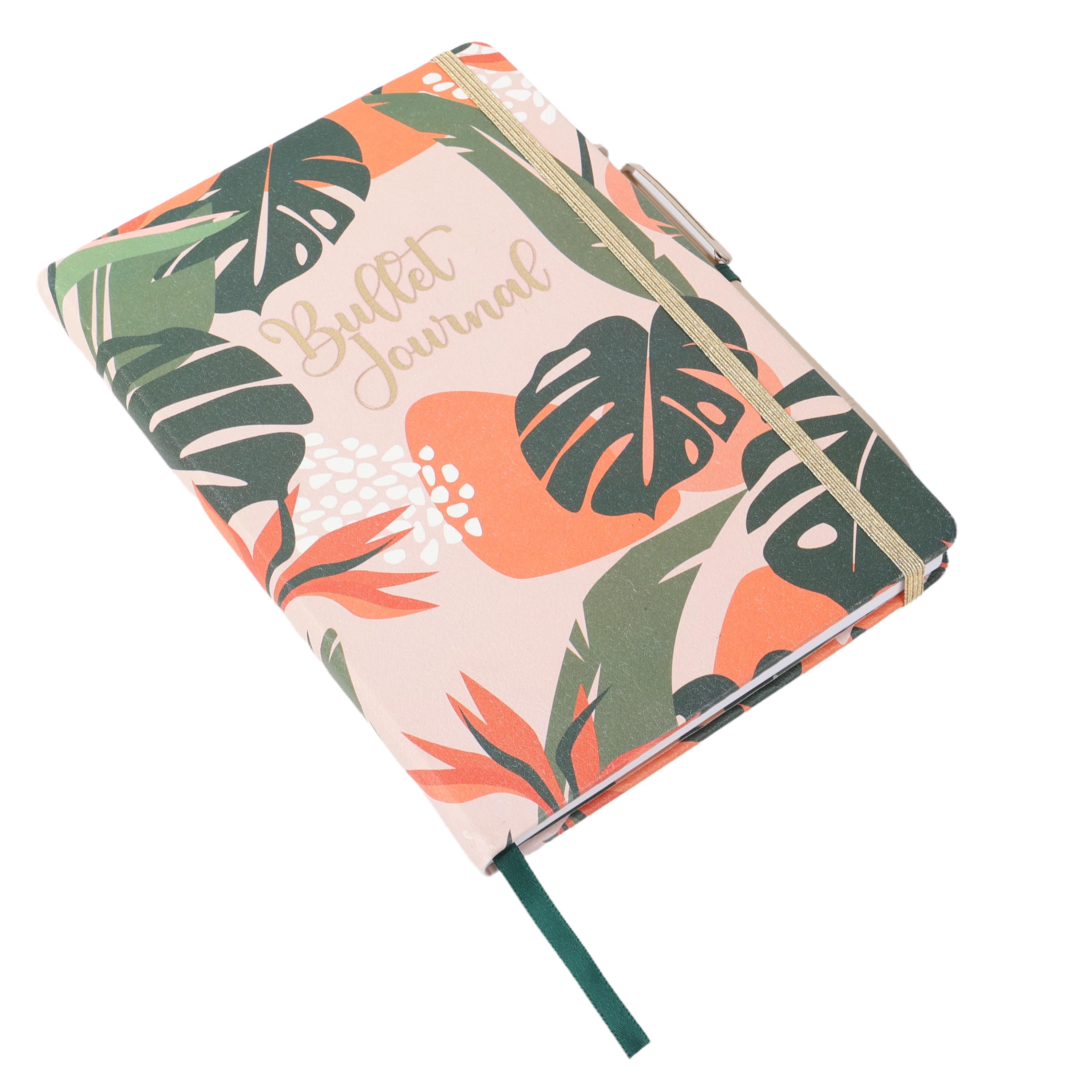 Voir la diapositive 3 : AUCHAN Carnet Journal A5 96 feuilles Point 80g avec Stylo inclus