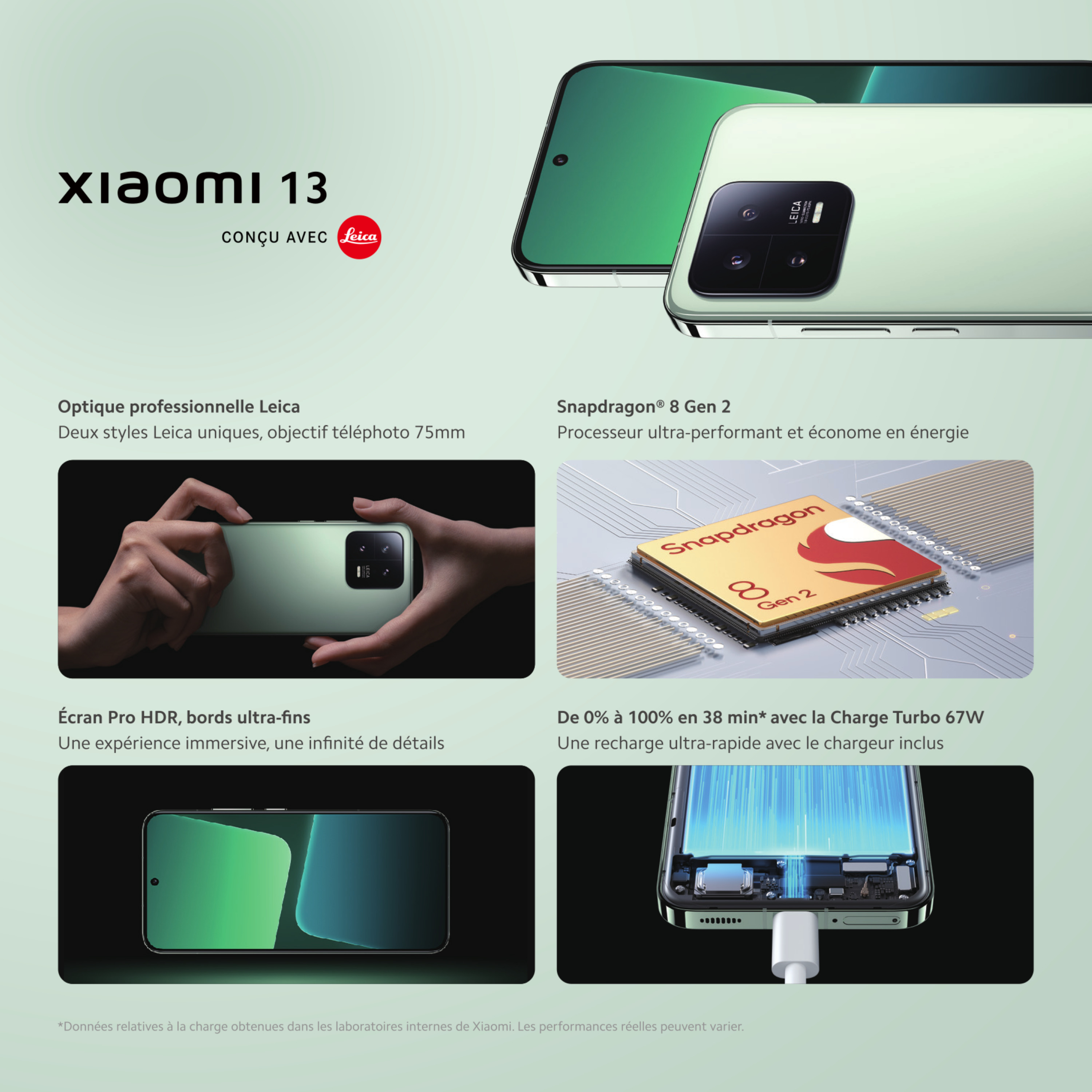 Voir la diapositive 4 : XIAOMI 13 256Go - Noir