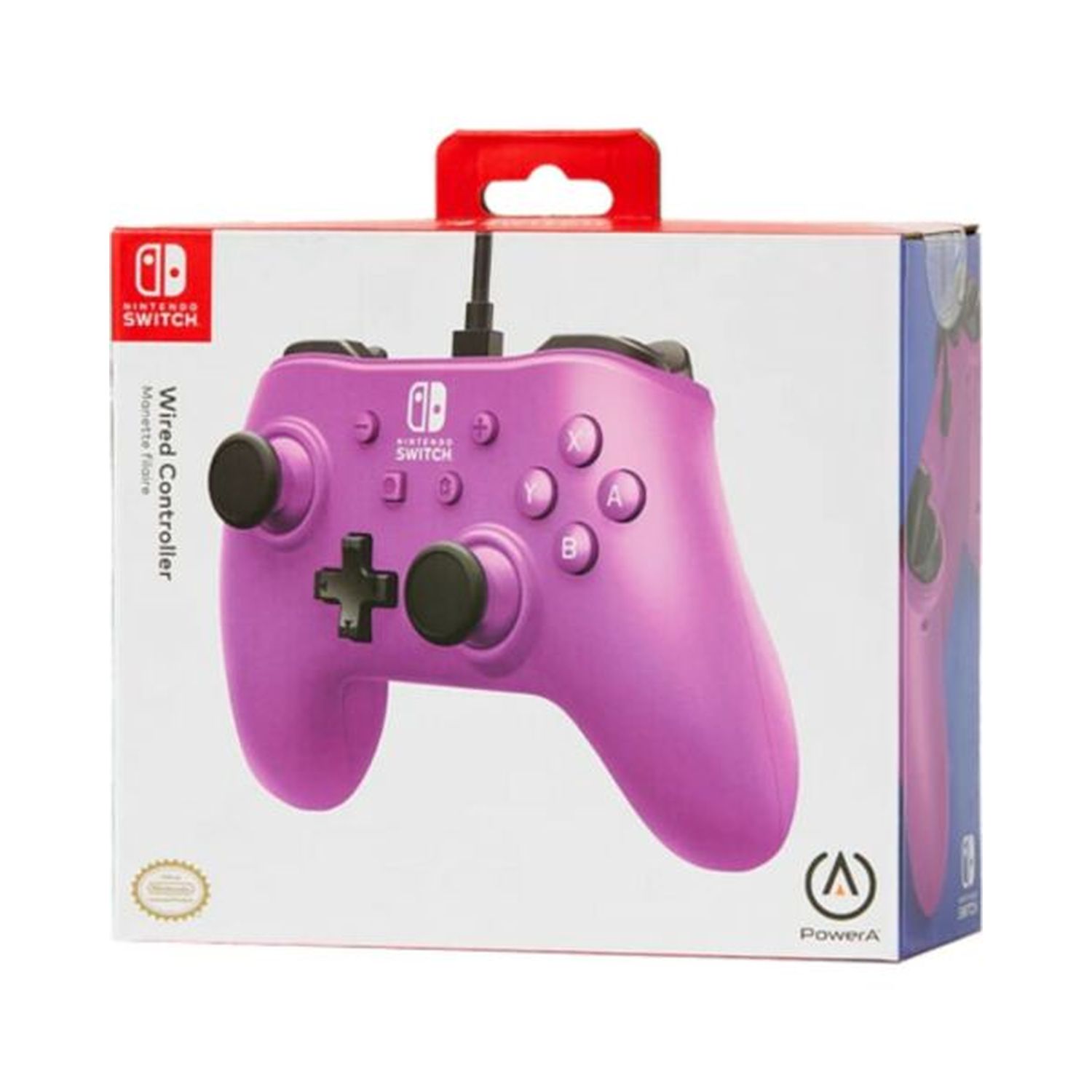 Voir la diapositive 2 : Manette Filaire Violet Nintendo Switch