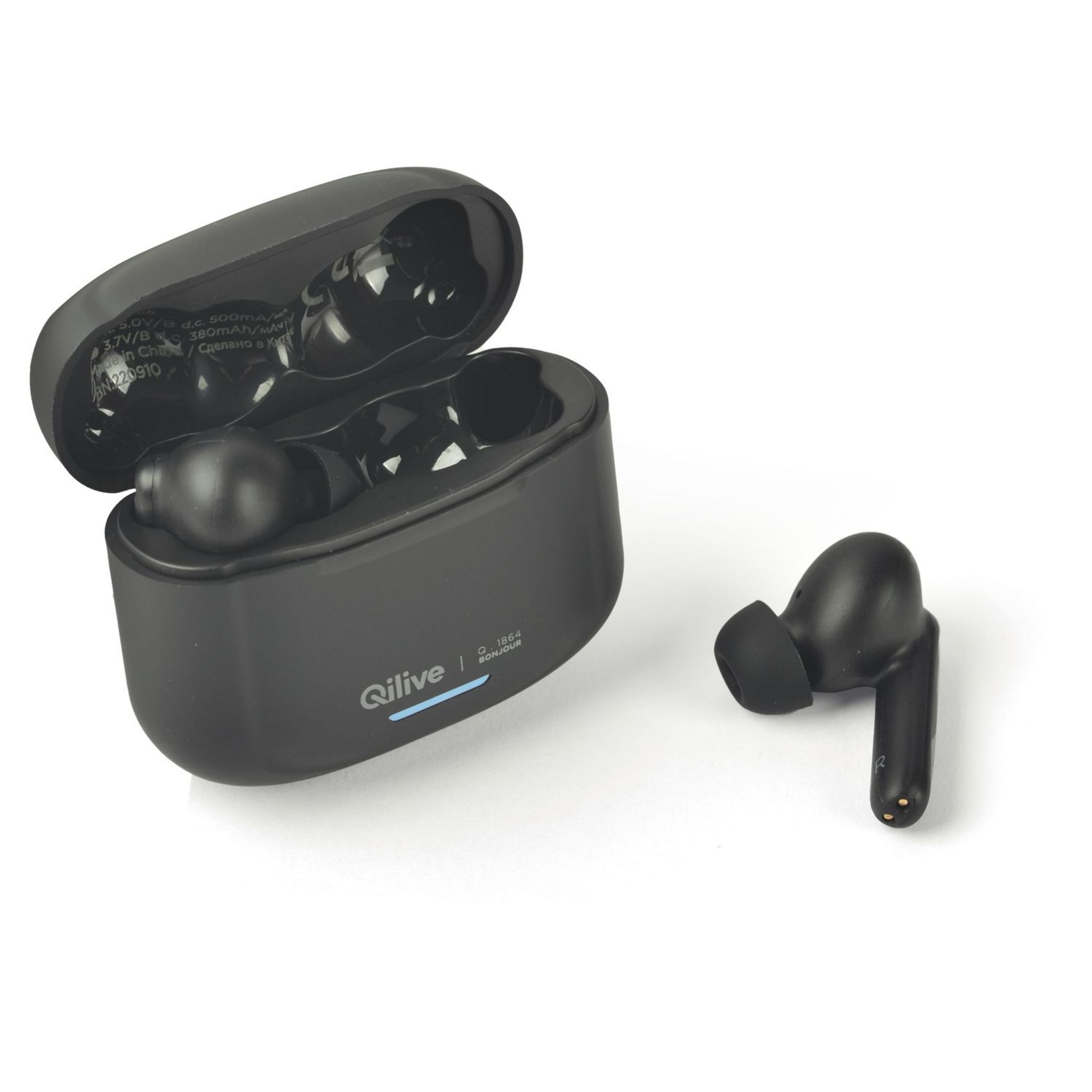 Voir la diapositive 4 : QILIVE Écouteurs Q1864 TWS - Noir