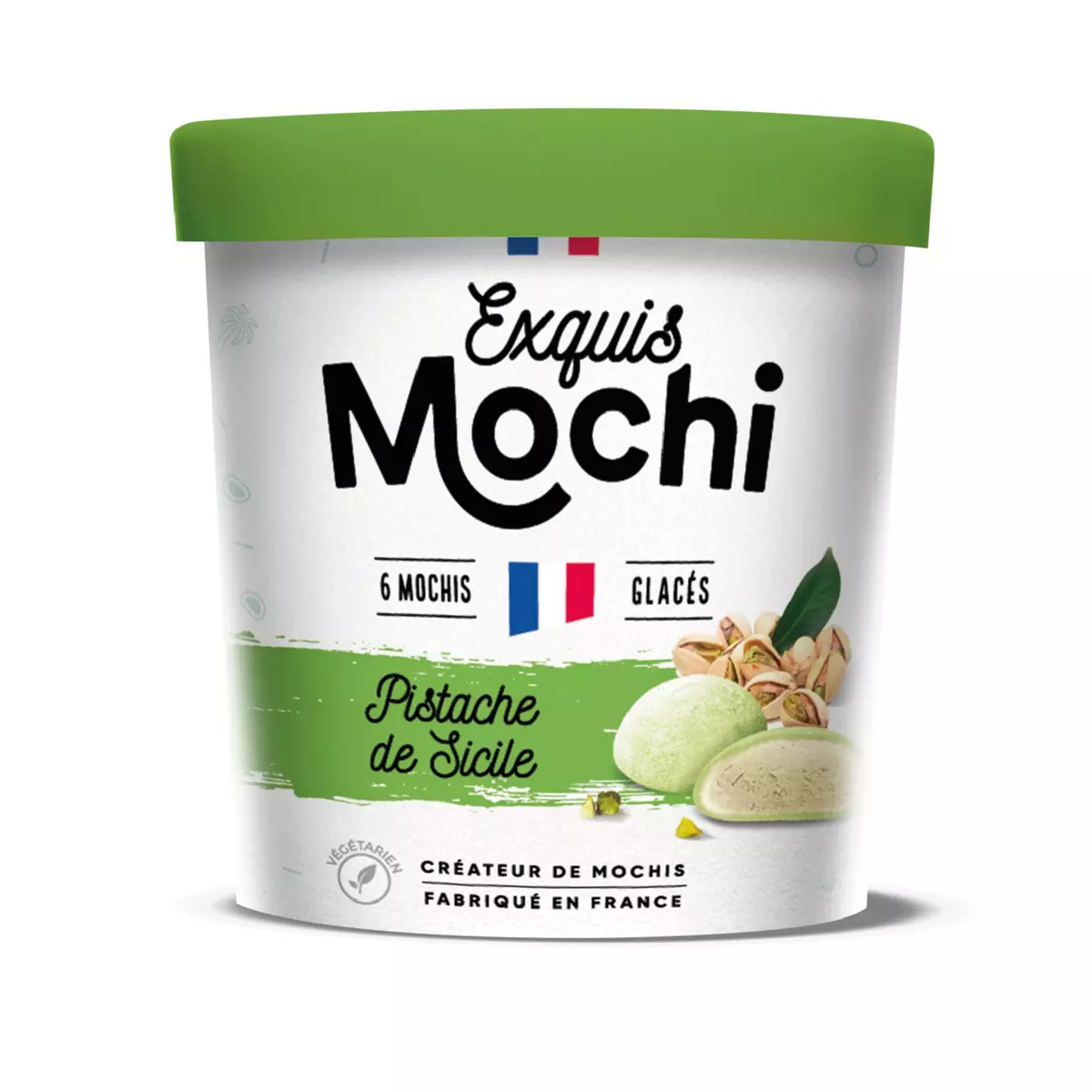 EXQUIS MOCHI Mochis glacés pistache de Sicile 6 pièces 180g