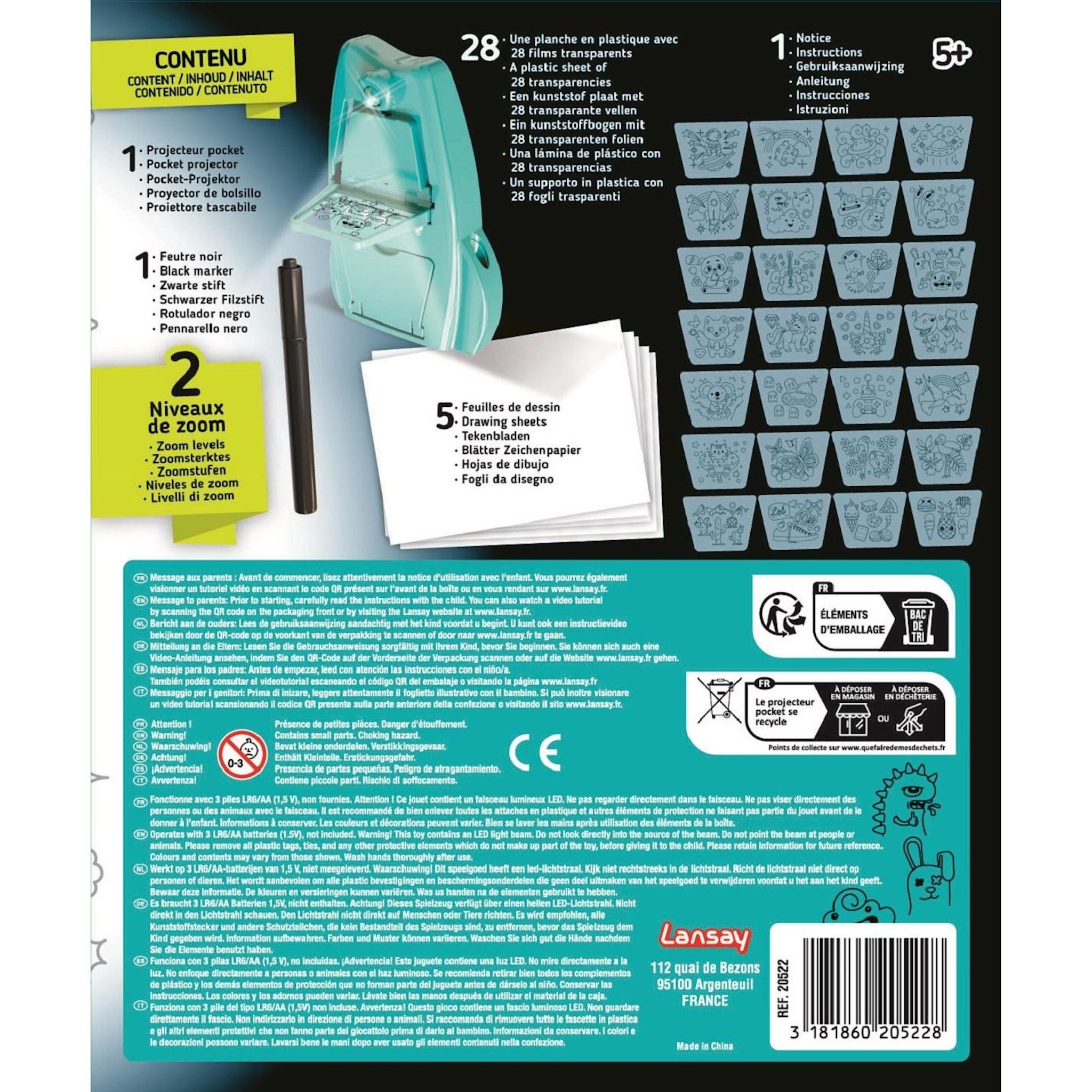 Voir la diapositive 7 : LANSAY Magic Lign projecteur pocket