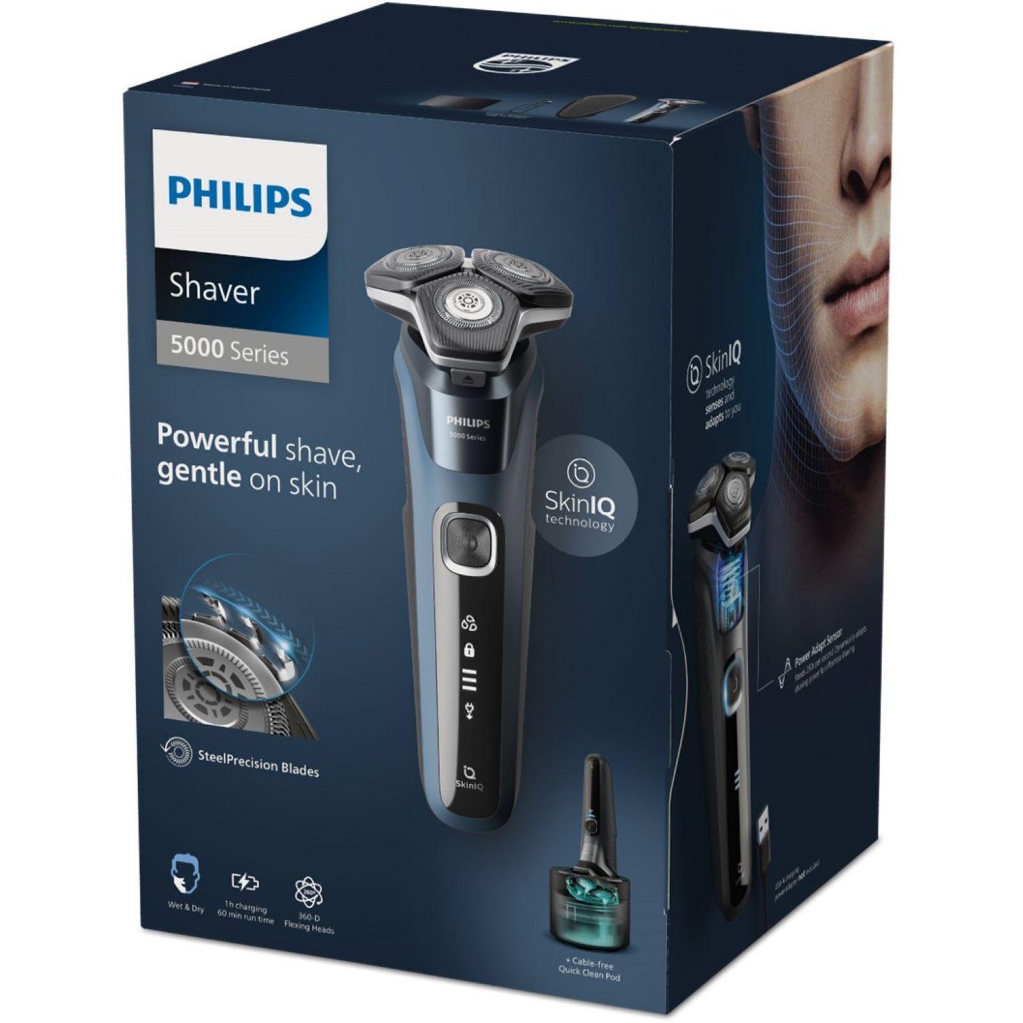 Voir la diapositive 3 : PHILIPS Rasoir électrique S5880/50 - Bleu océan