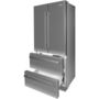 Voir la diapositive 3 : BEKO Réfrigérateur américain REM60SN, 539 L, Froid ventilé No Frost, F