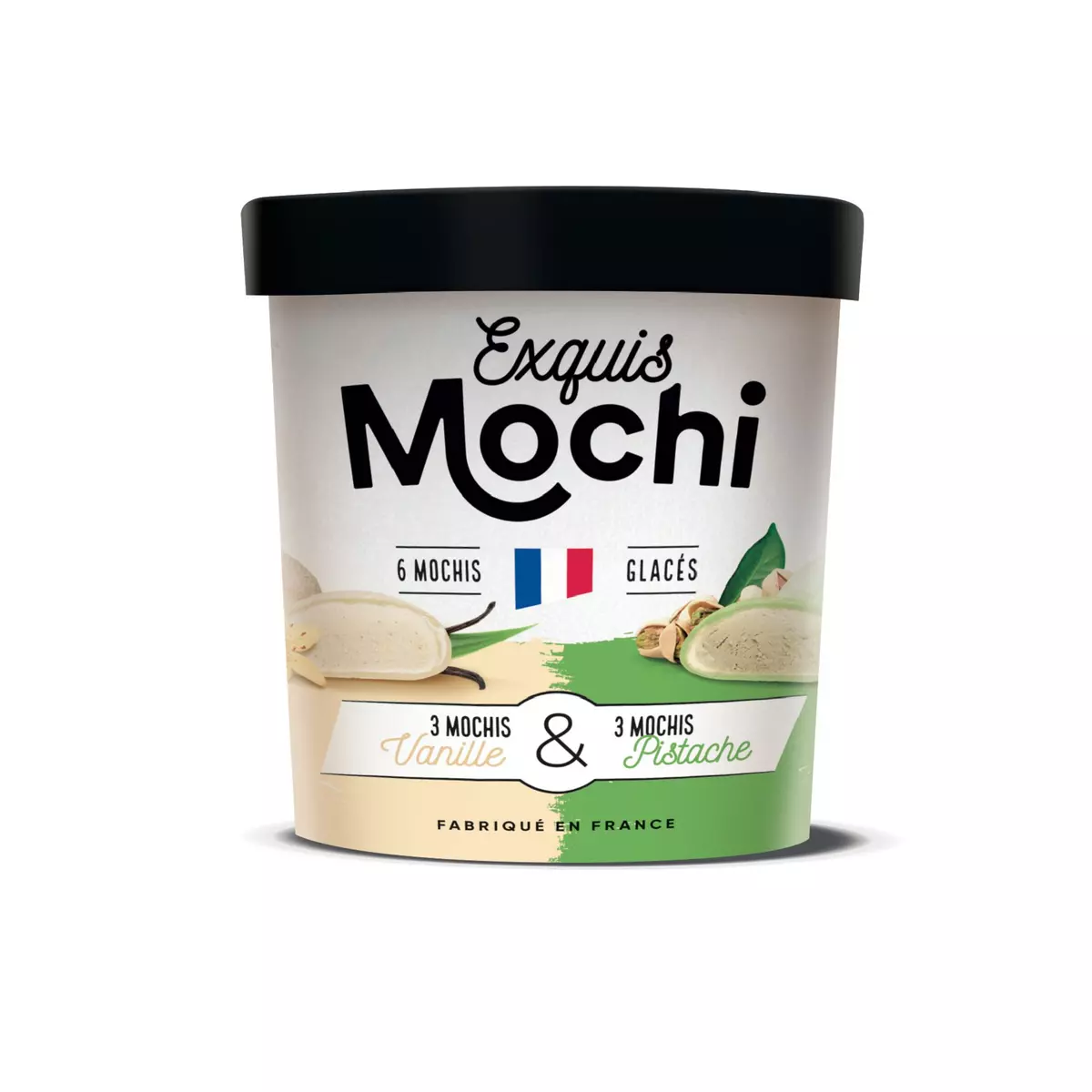 EXQUIS MOCHI Mochis glacés vanille et pistache 6 pièces 180g