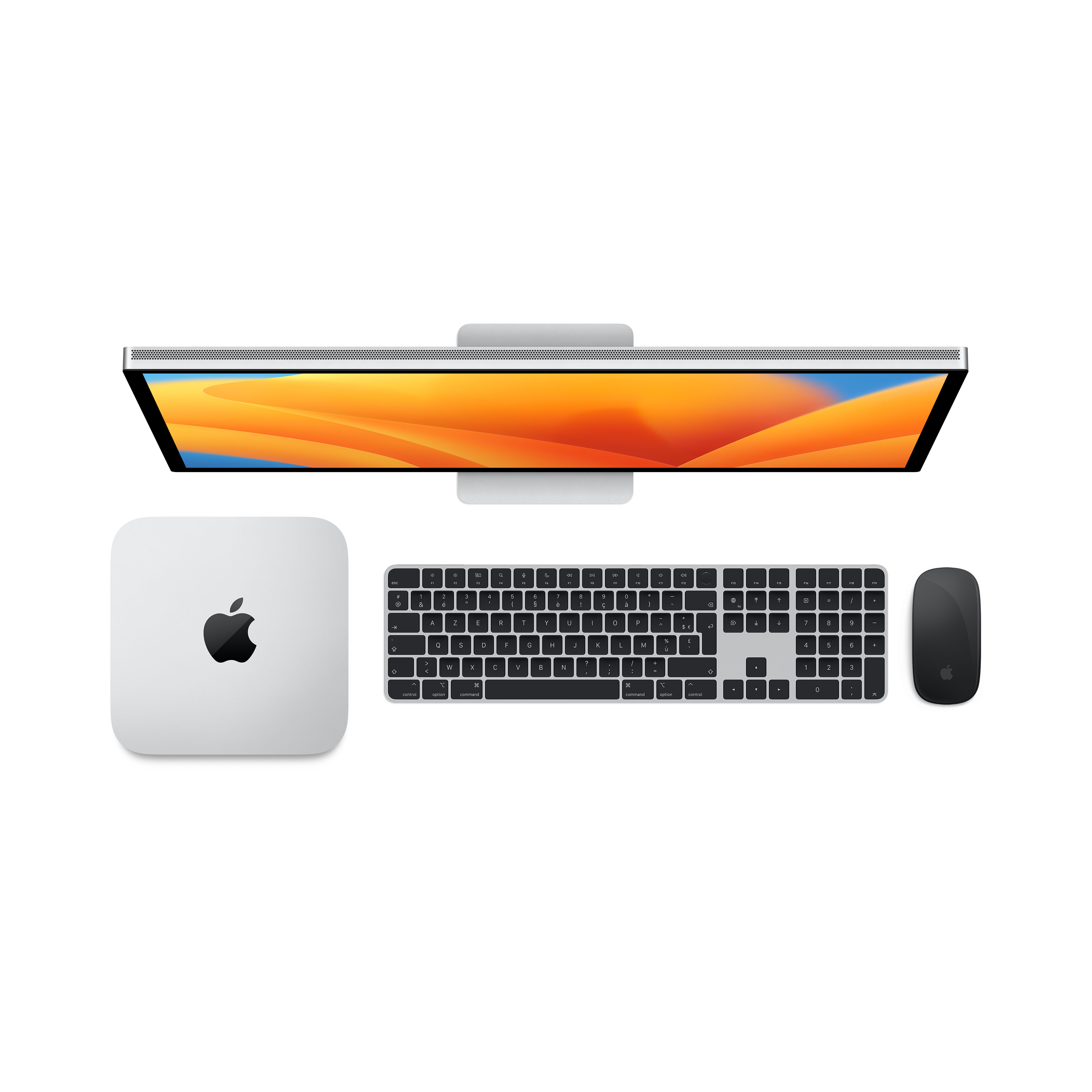 Voir la diapositive 6 : APPLE Ordinateur Apple Mac Mini 256 Go SSD 8 Go RAM Puce Apple M2 CPU 8 coeurs GPU 10 coeurs - Argent