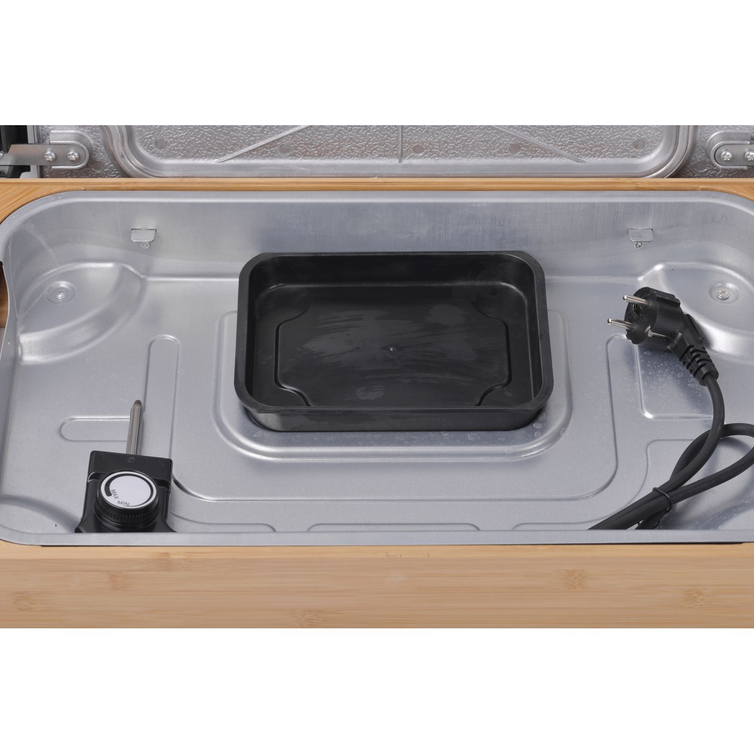 Voir la diapositive 5 : QILIVE Plancha électrique Q.5378 - Bois